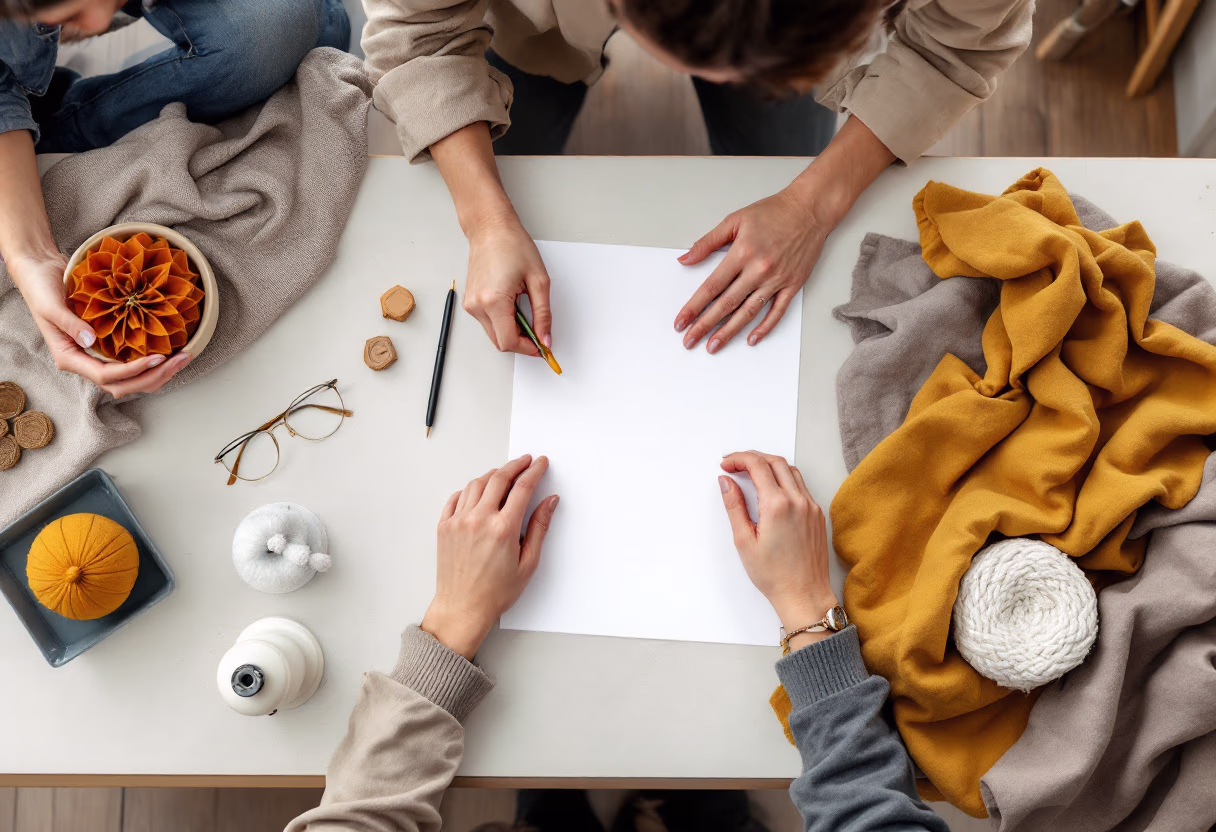 image of sewing class in session