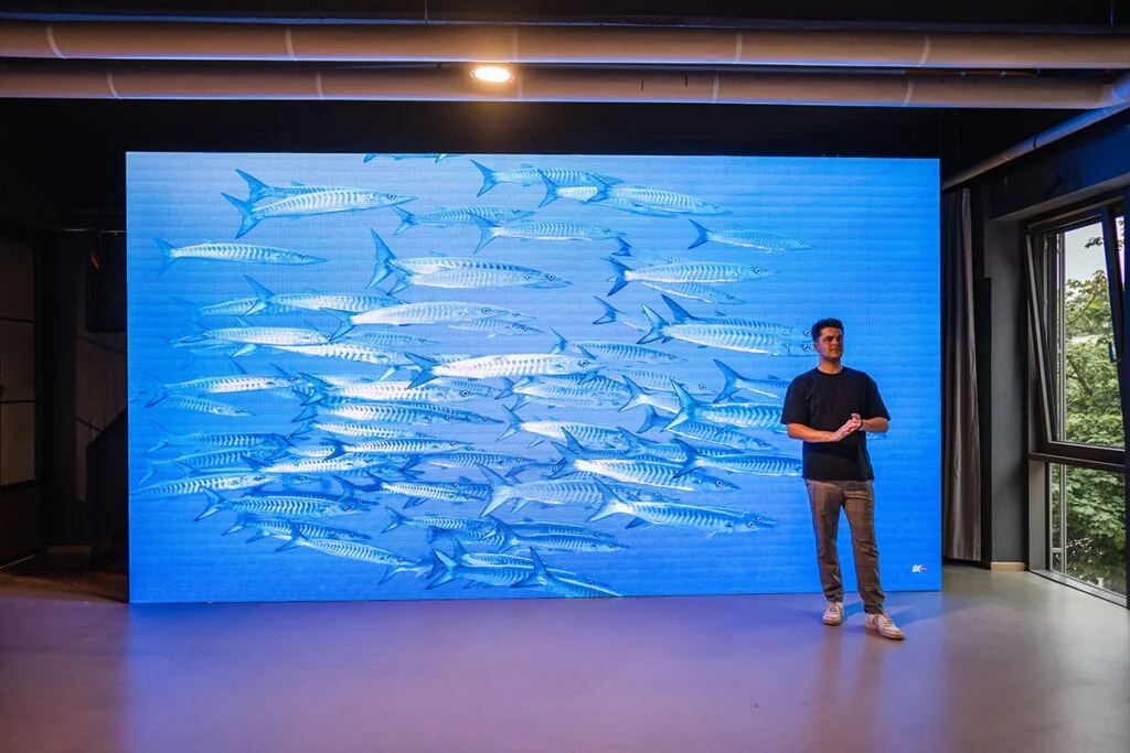 image of a tech conference (for a space tech)