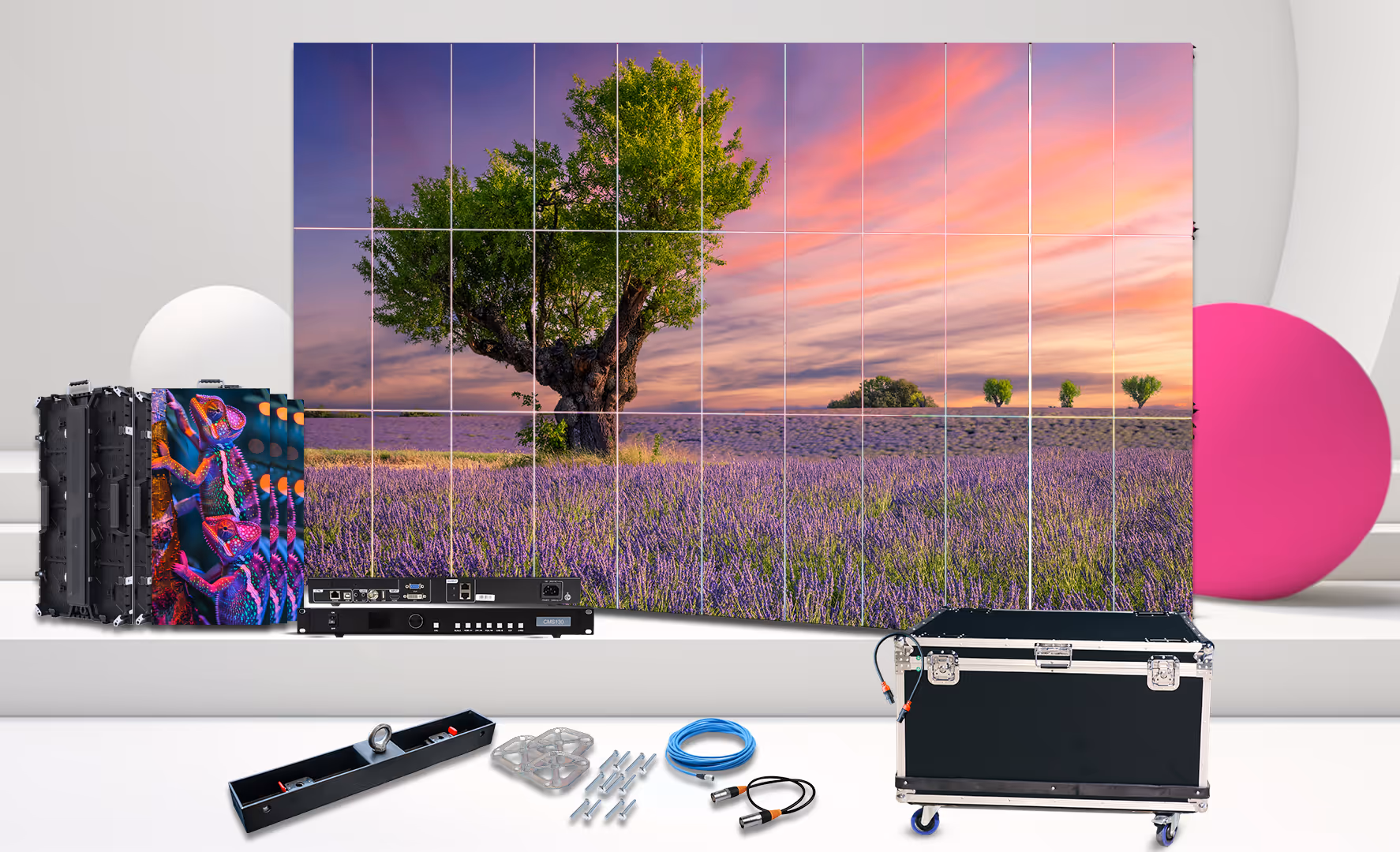 LED Wall Komplett-Set 5,5m x 3m Vorschau – LEDWALL360