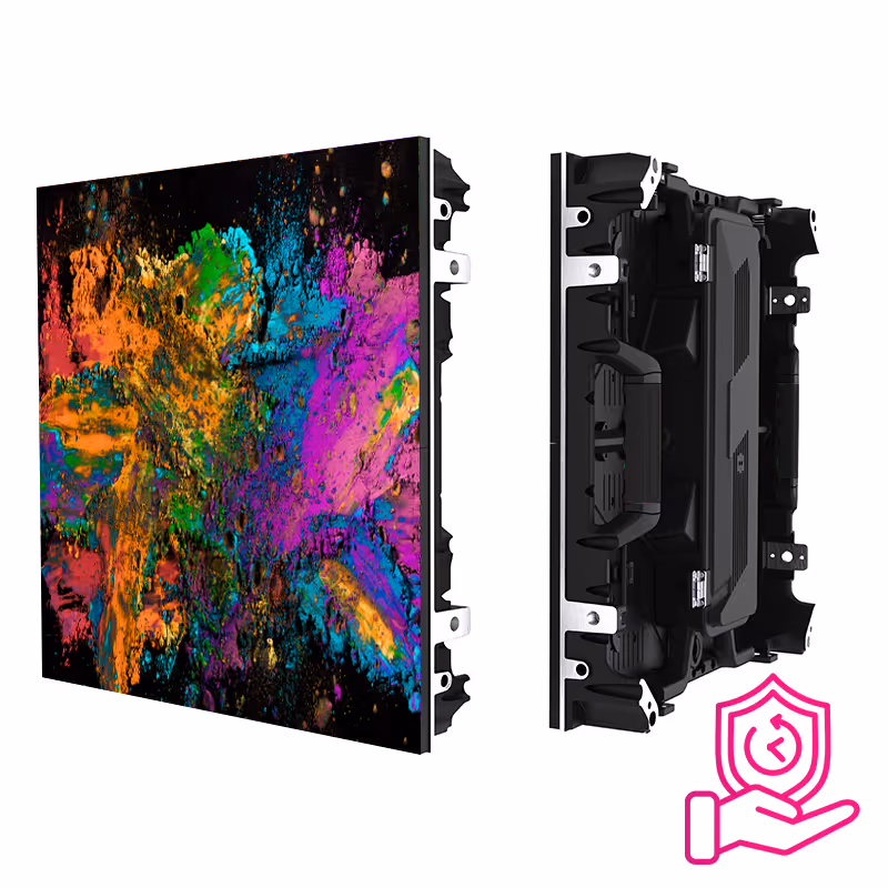 LED-Panel Rückseite mit Anschlüssen – LEDWALL360 Produktdetail