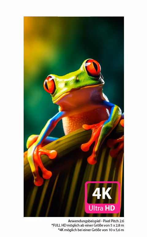 Pro X P3.91 LED-Panel 500x1000mm Vorderansicht – LEDWALL360 Indoor Premium