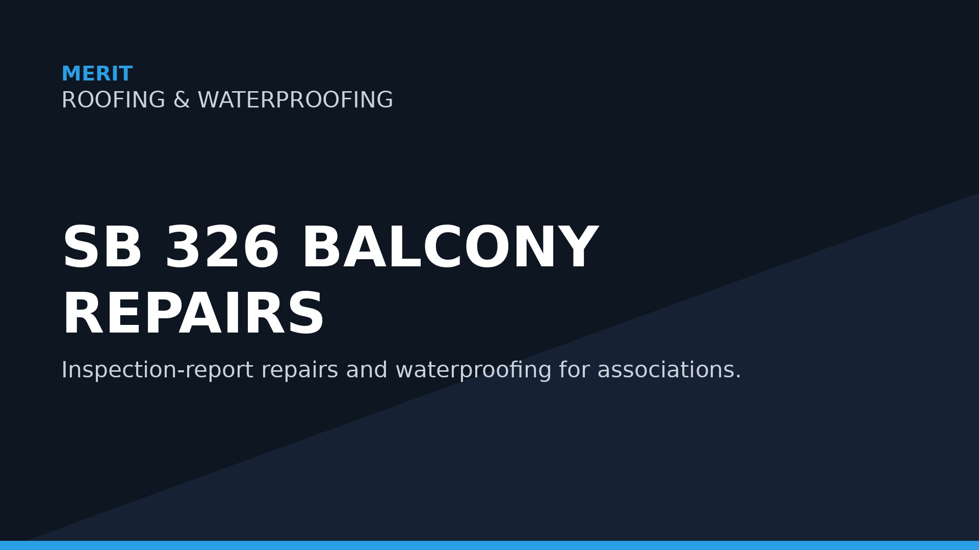 SB 326 Balcony Repairs