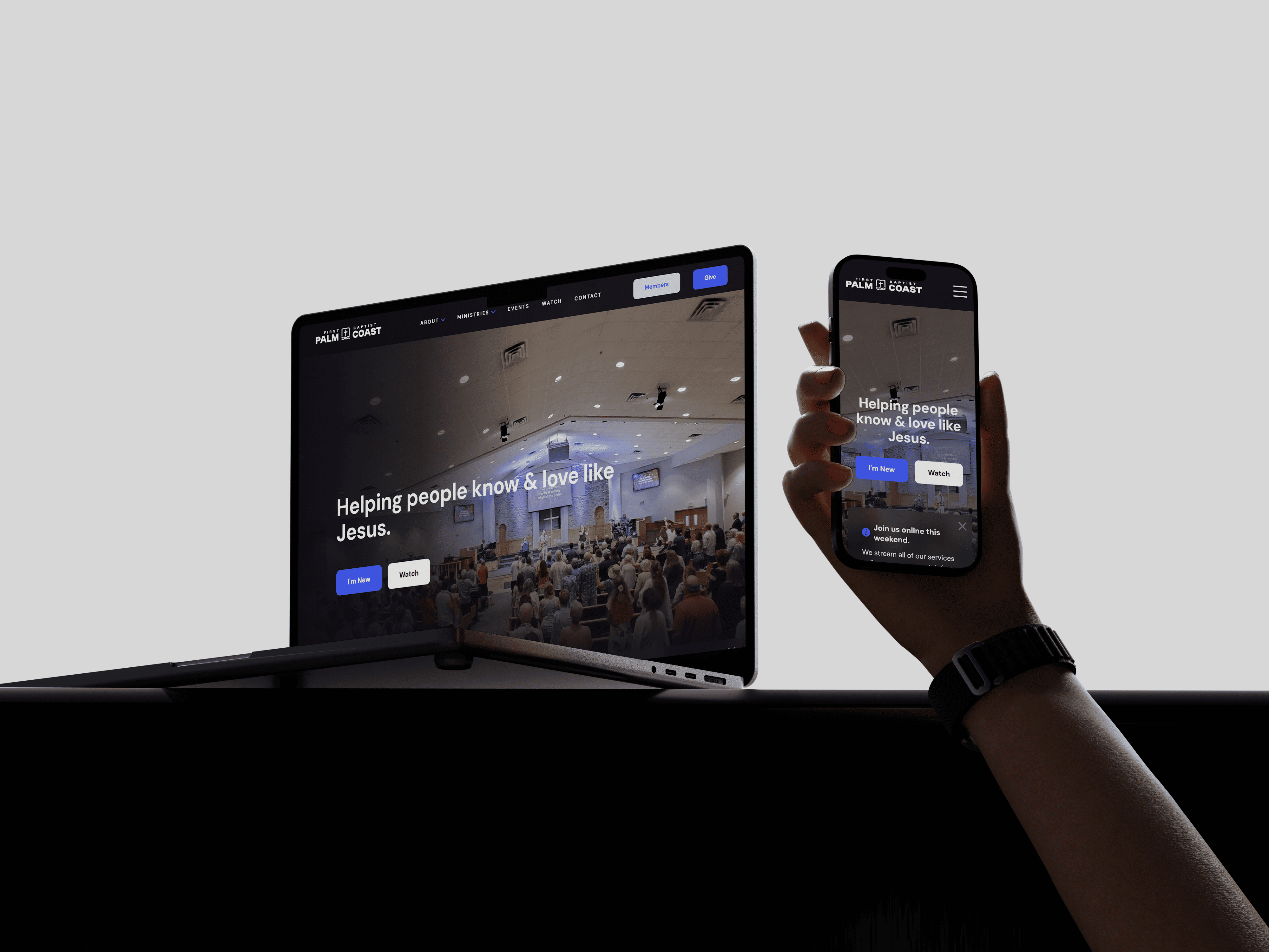 First Baptist Church Palm Coast Web Design by Ten10 Creative Palm Coast Flordia