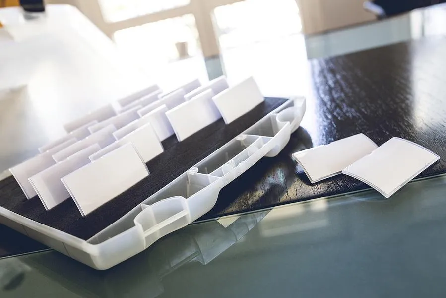 Namensschilder auf Event