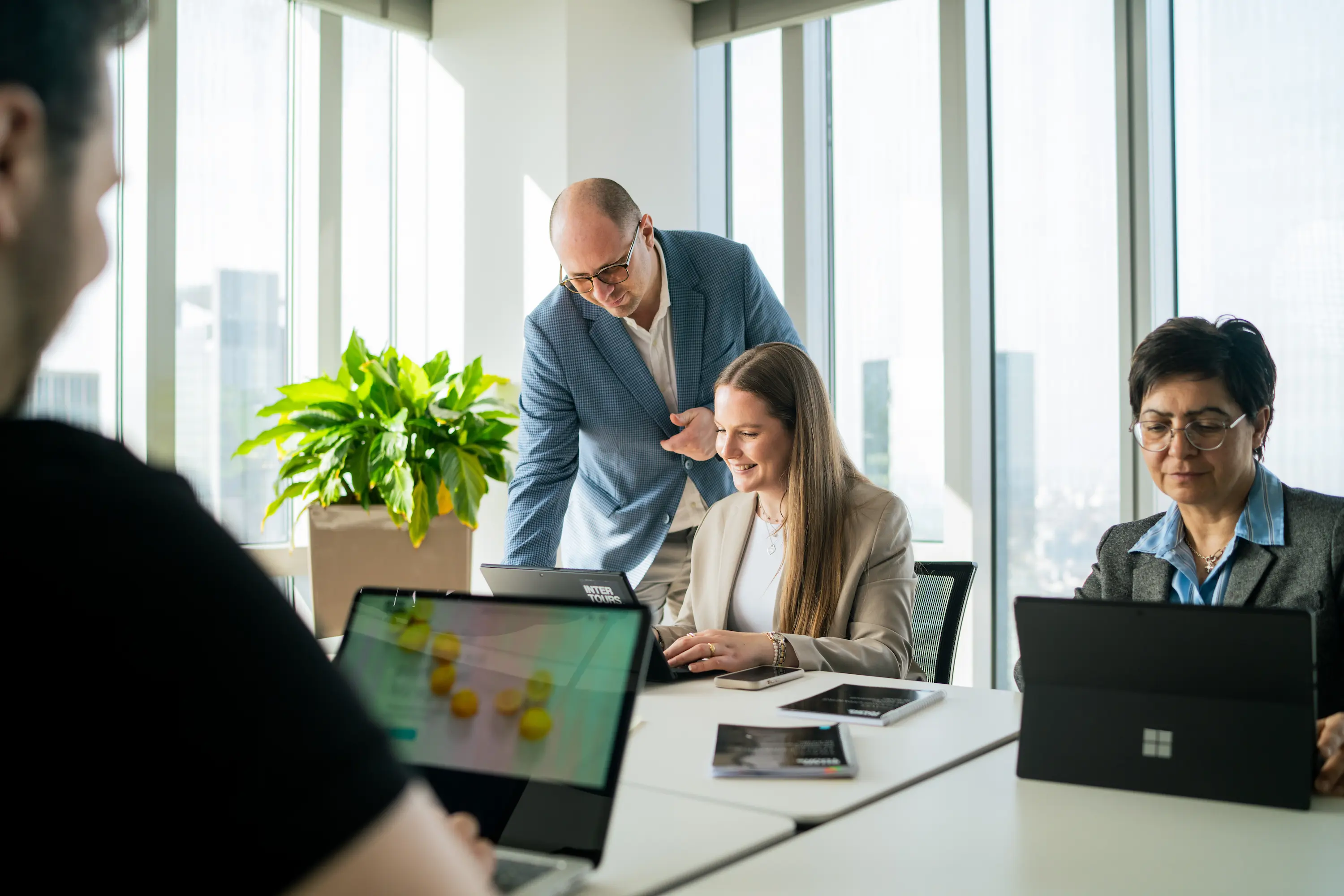 Intertours am Arbeiten