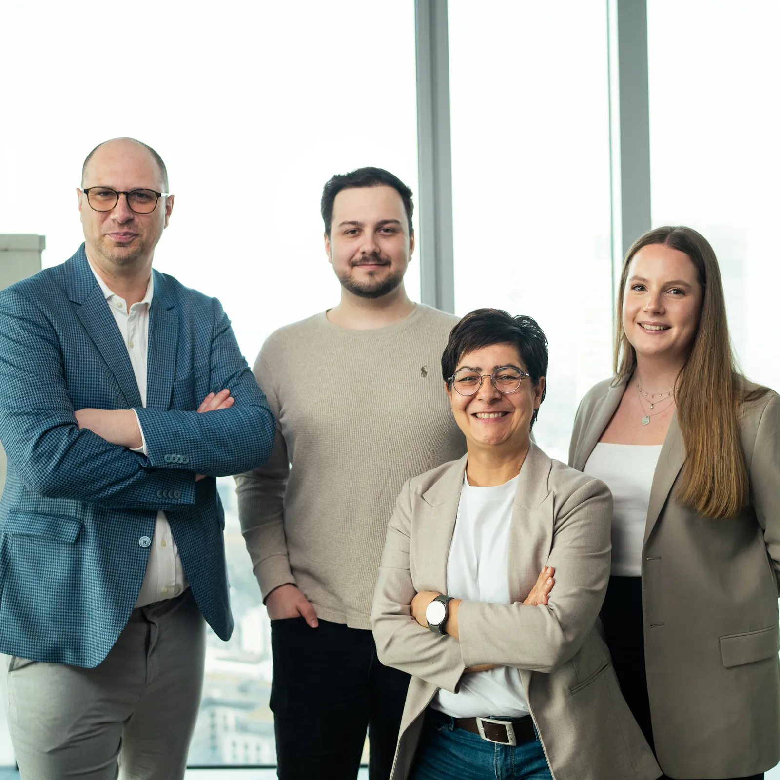 Glückliche Mitarbeiter