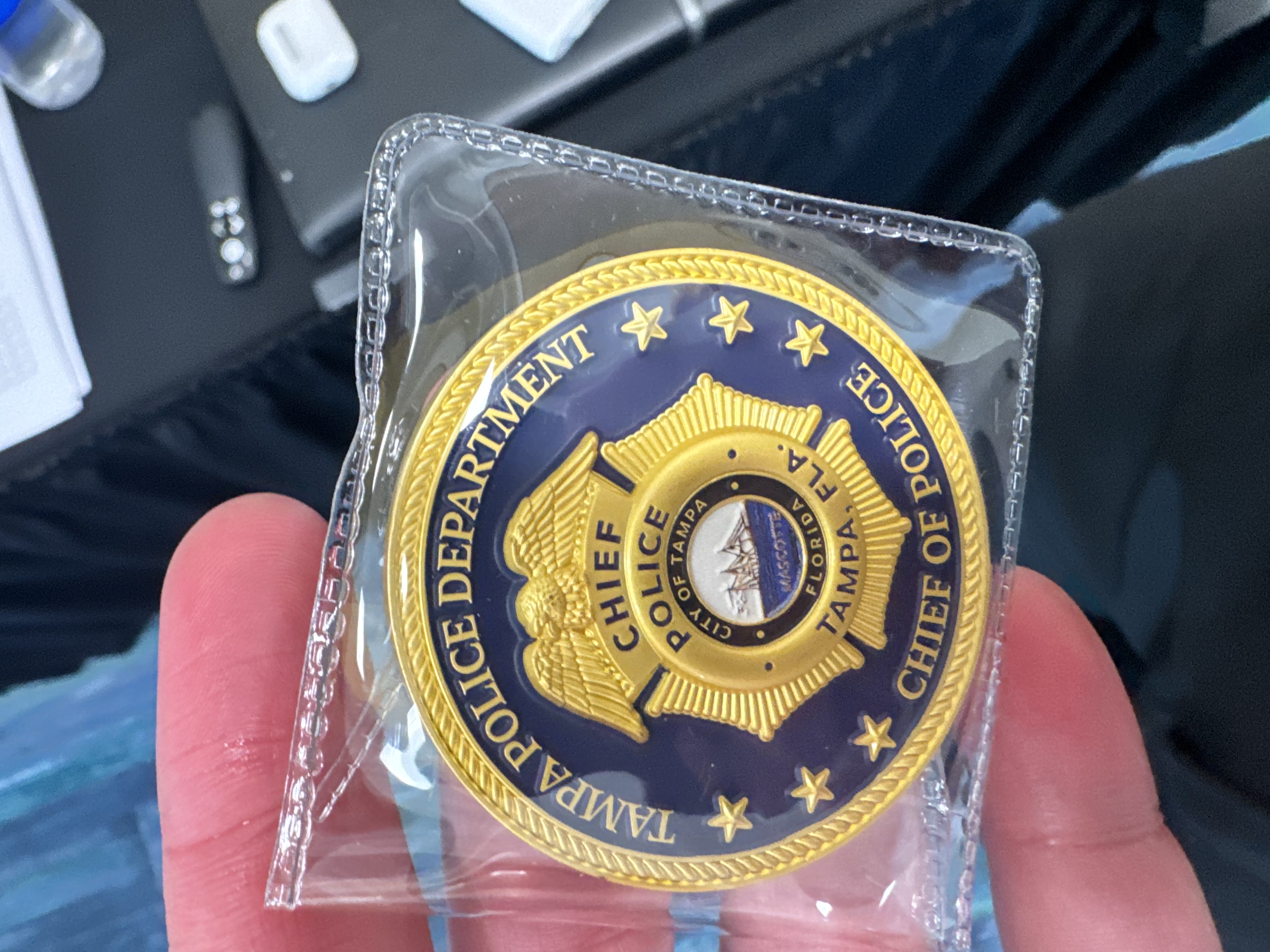 Tampa Police Department Chief of Police challenge coin