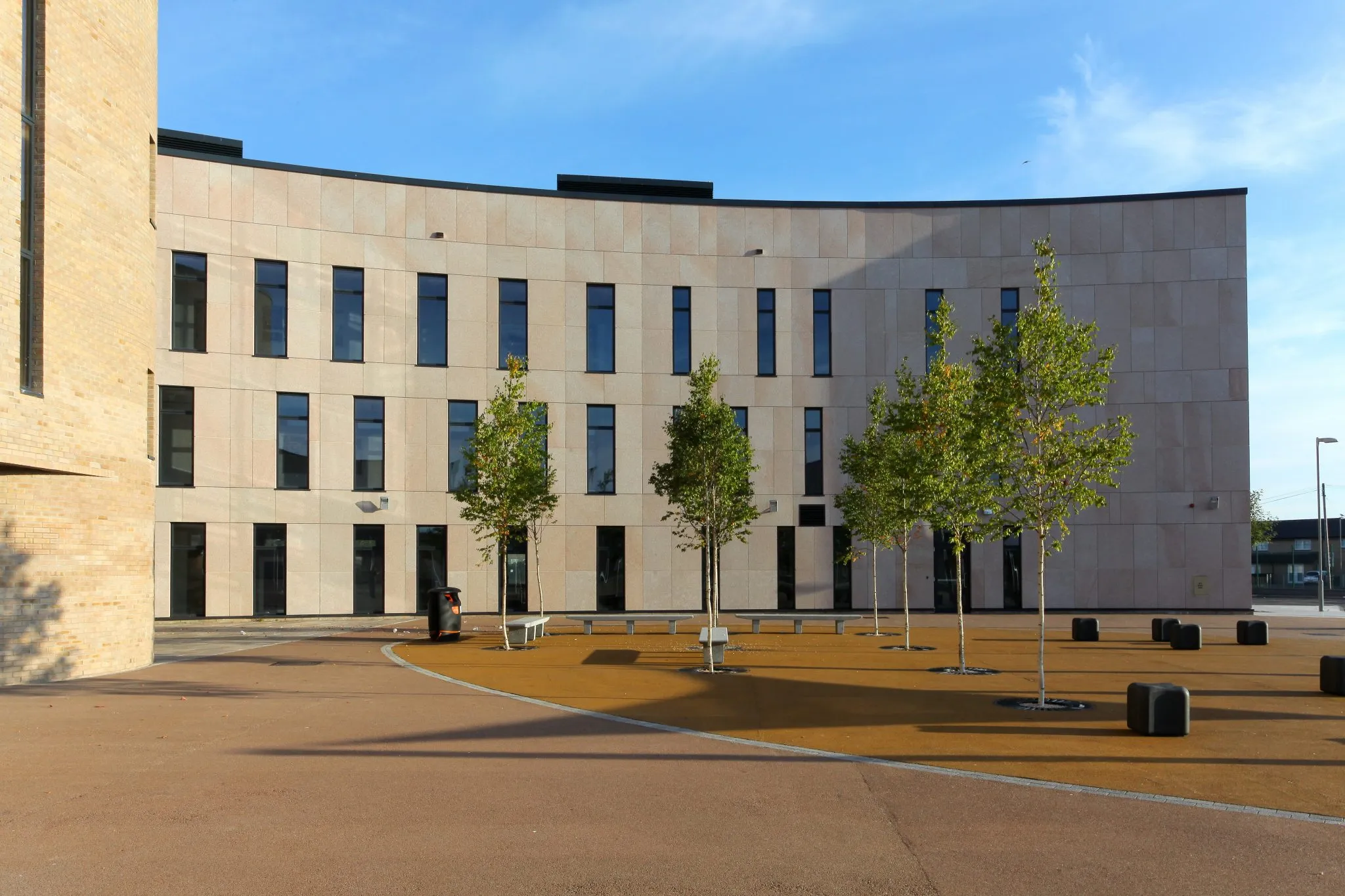 image of corporate office building (for a green tech/cleantech company)