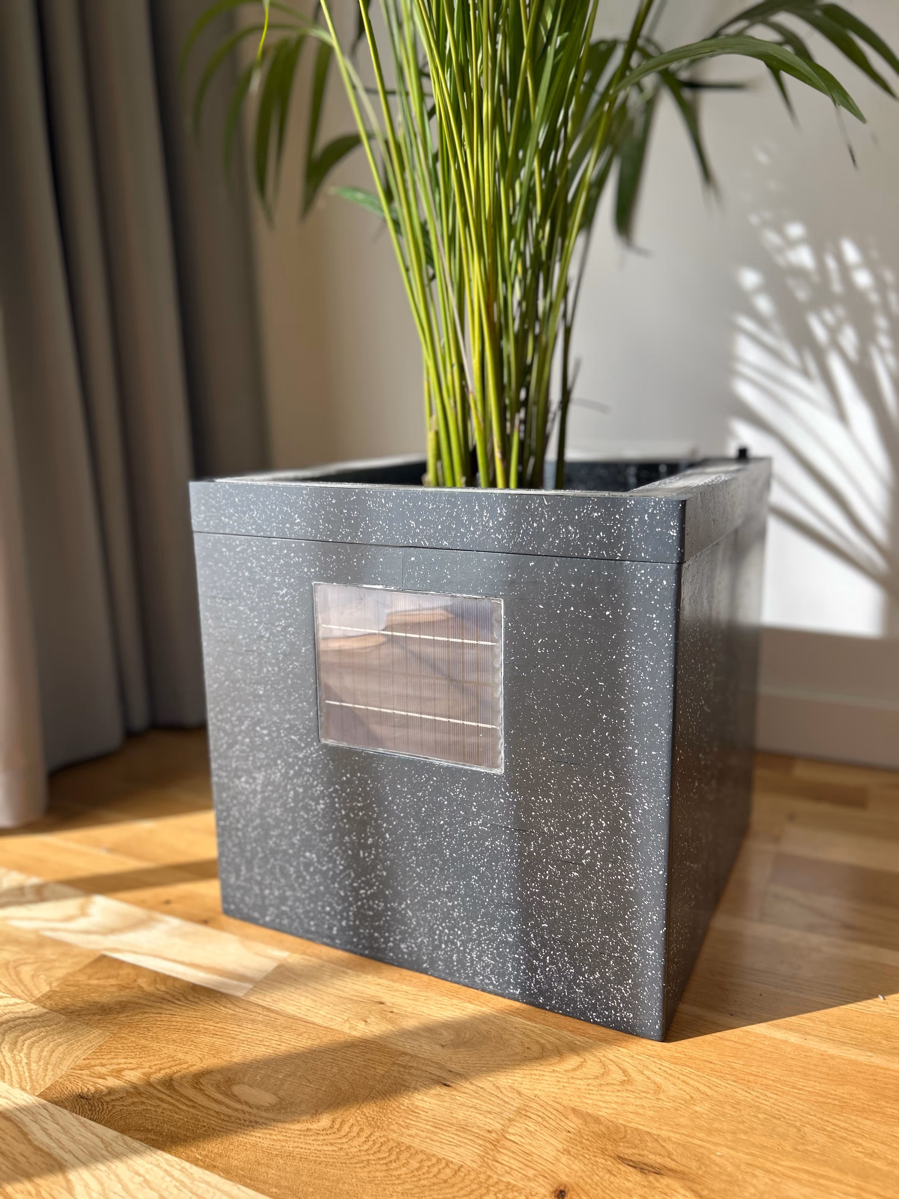 water being poured in to pott