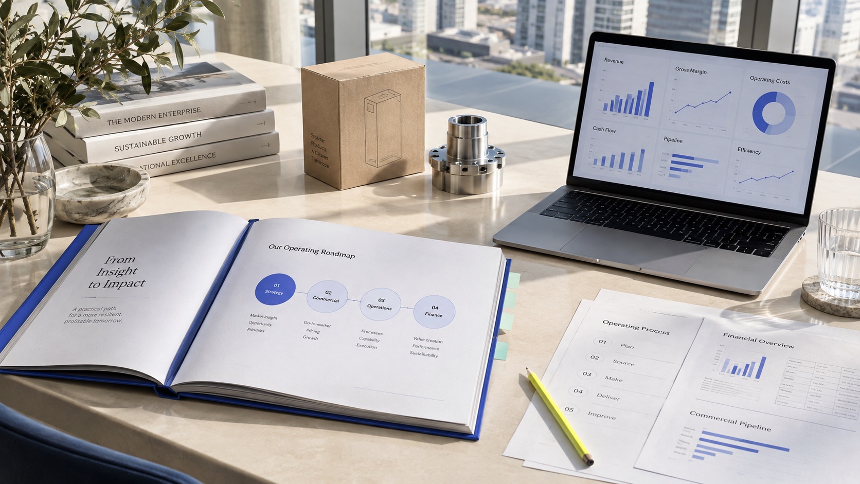 Illustrative operating-process documents and business planning materials