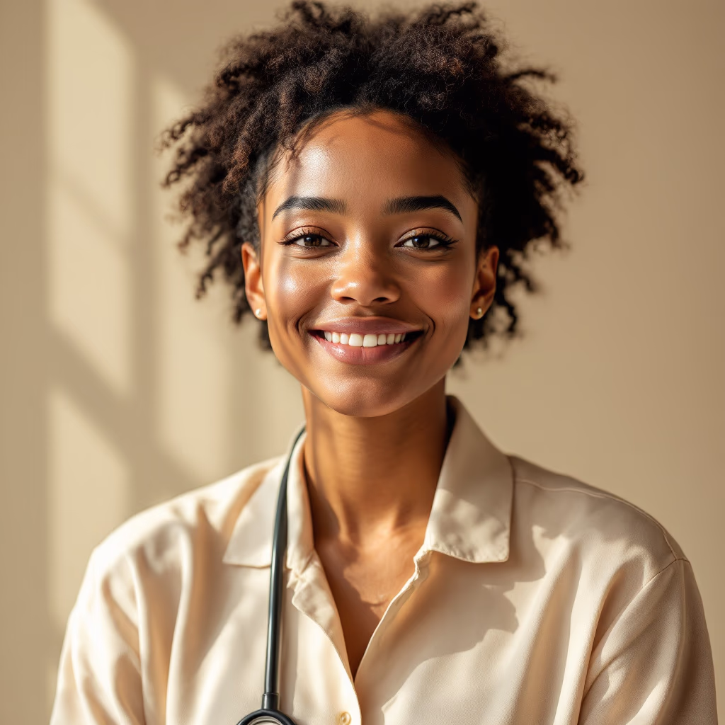 [headshot] image of customer for an ai healthcare company