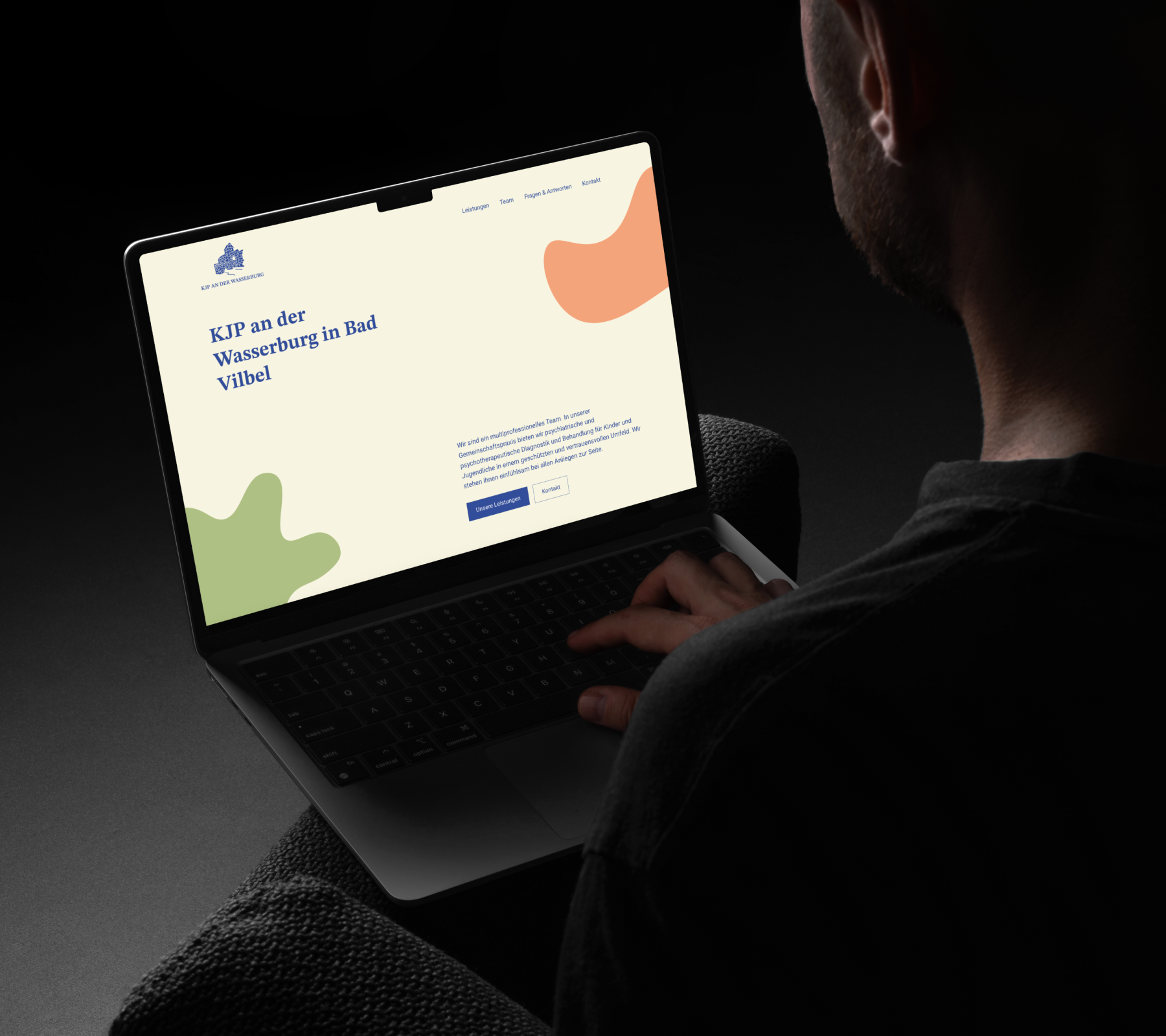 A laptop mock up of KJP Wasserburg