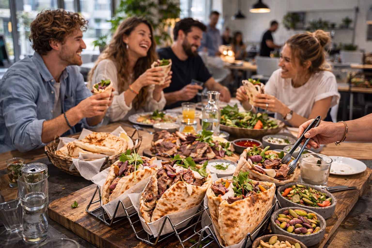 image of kitchen during service (for a fine dining restaurant)