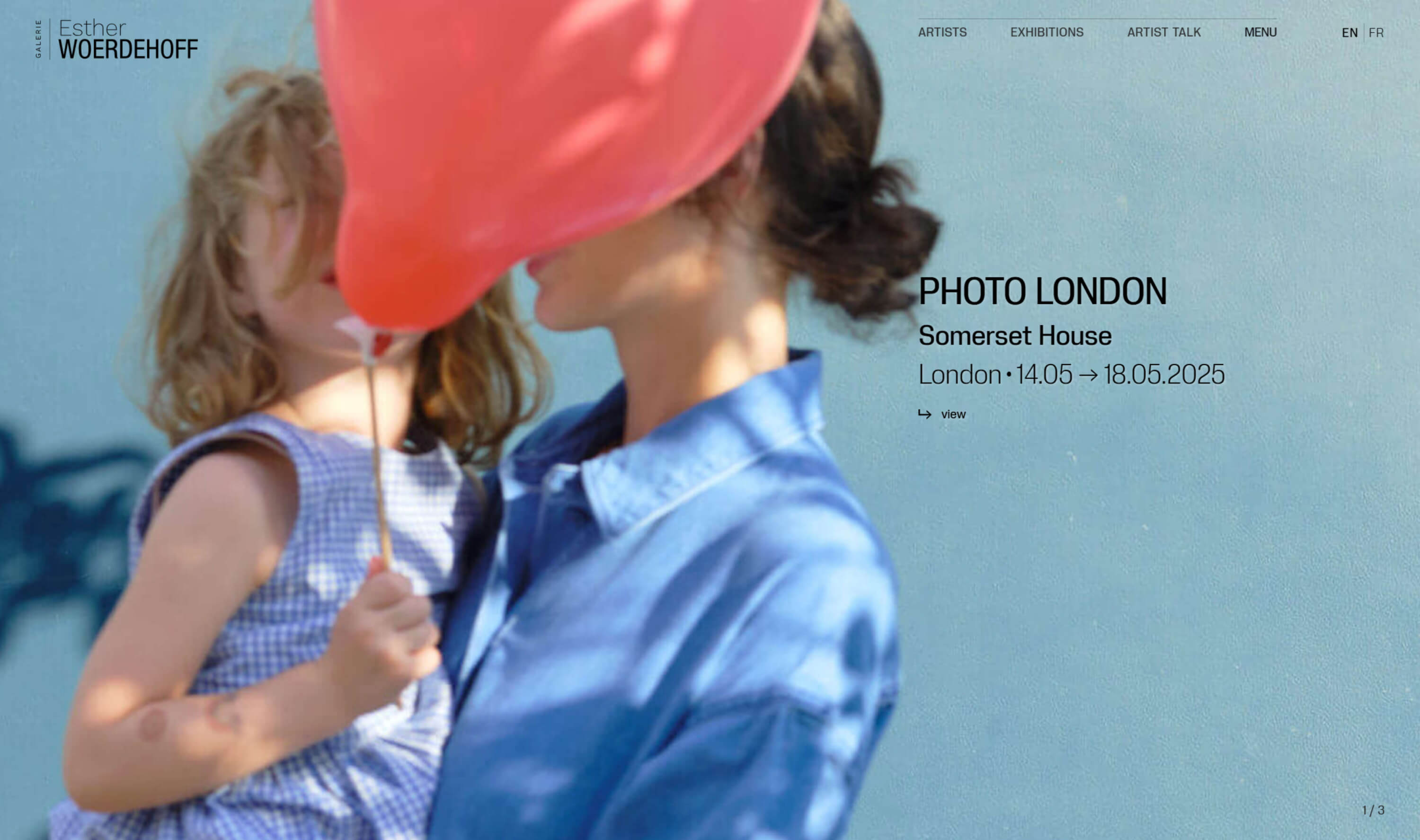 Galerie Esther Woerdehoff website