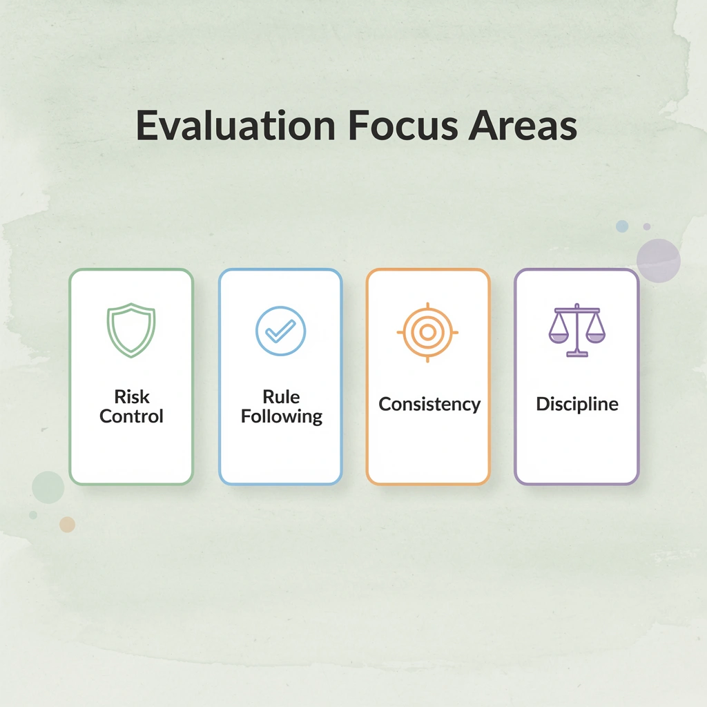 Four key areas prop firms evaluate in traders