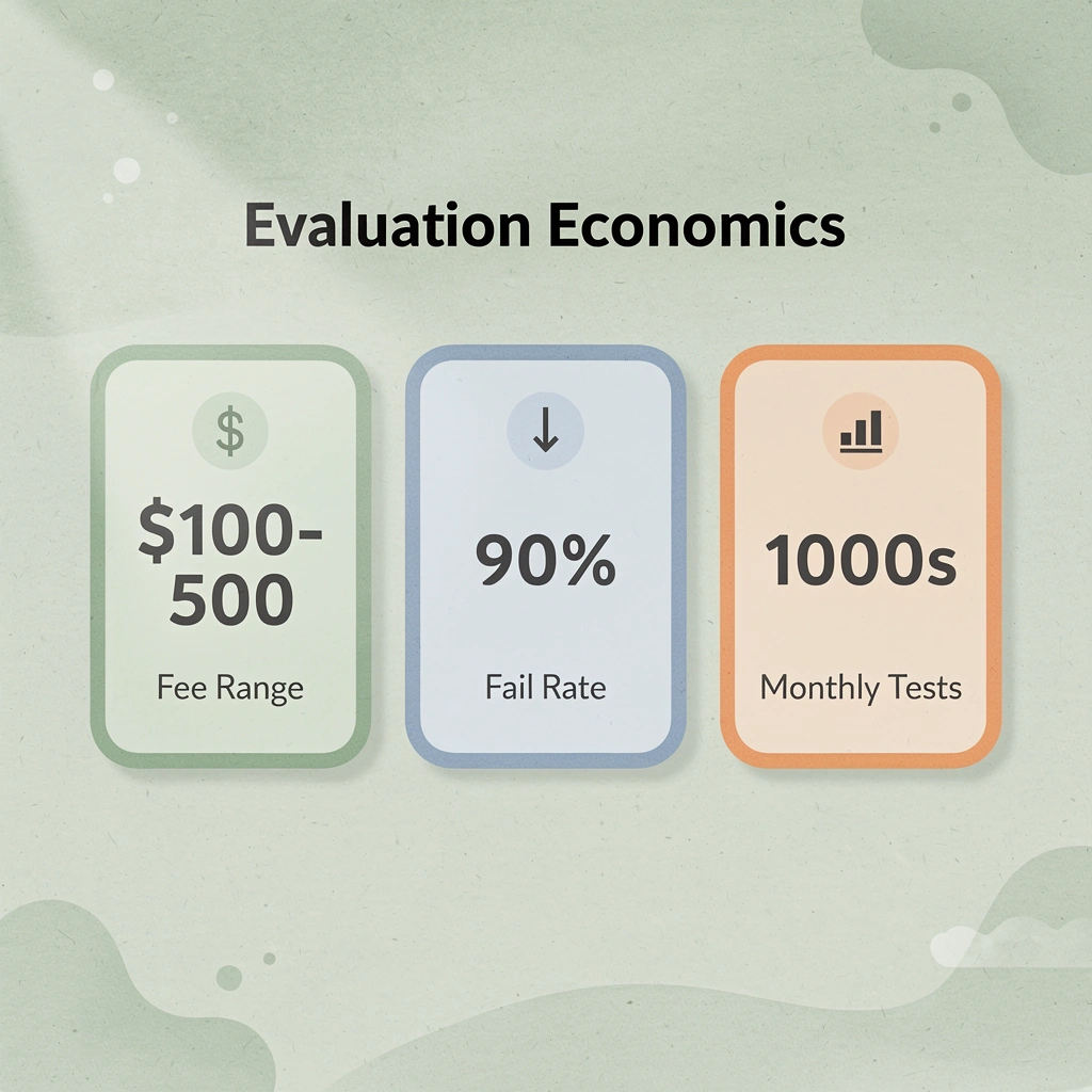 Key statistics about prop firm evaluation fees and failure rates