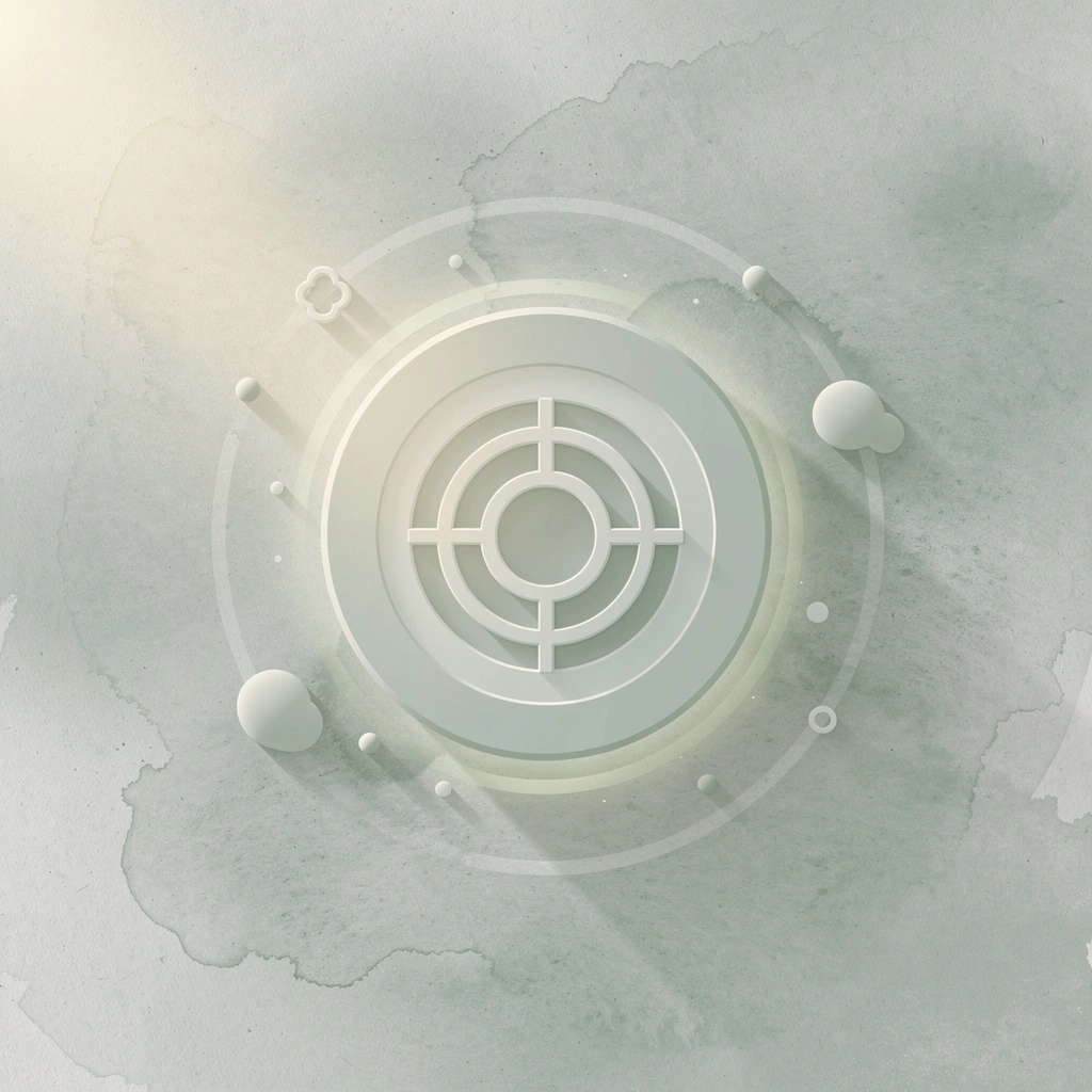 Target icon representing profitable trading strategy