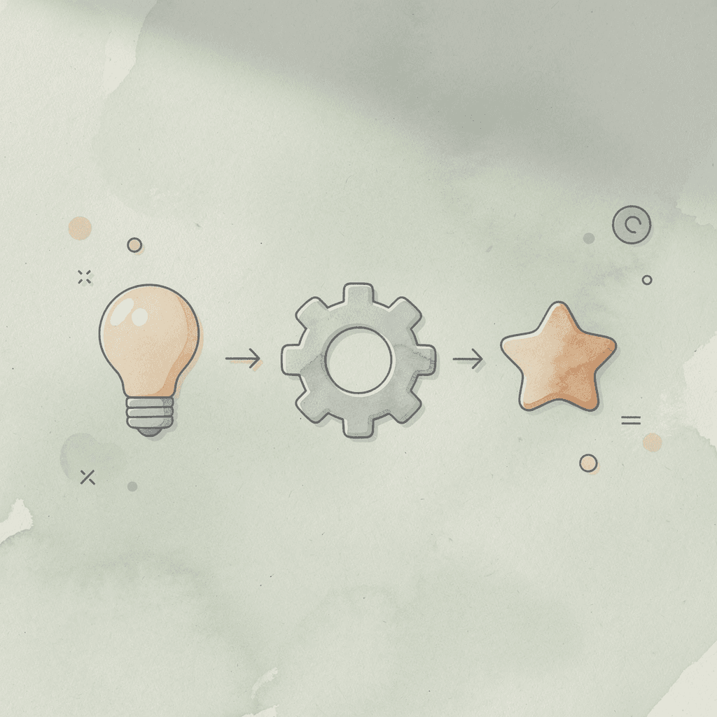 Three icons representing systematic processes, risk management, and technology infrastructure