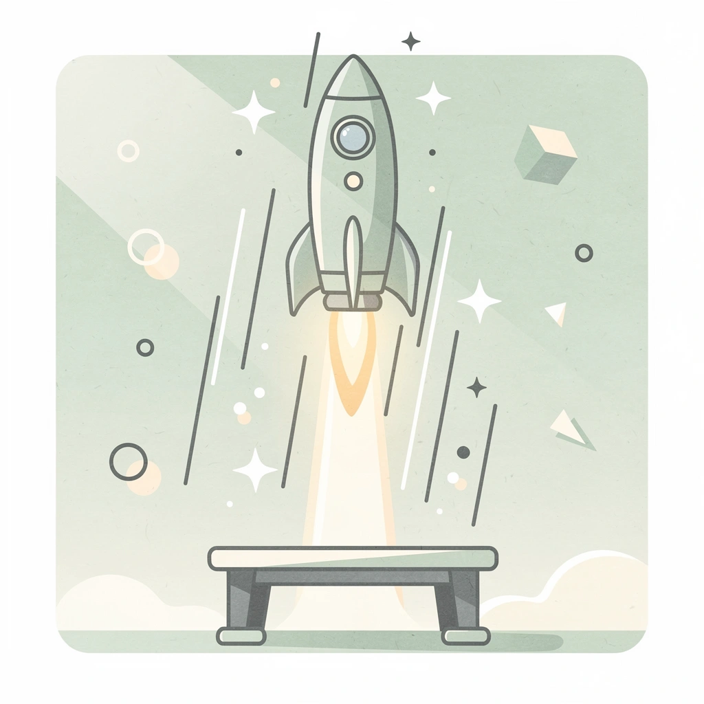 ocket lalaunching upward representing the launch of a prop firm