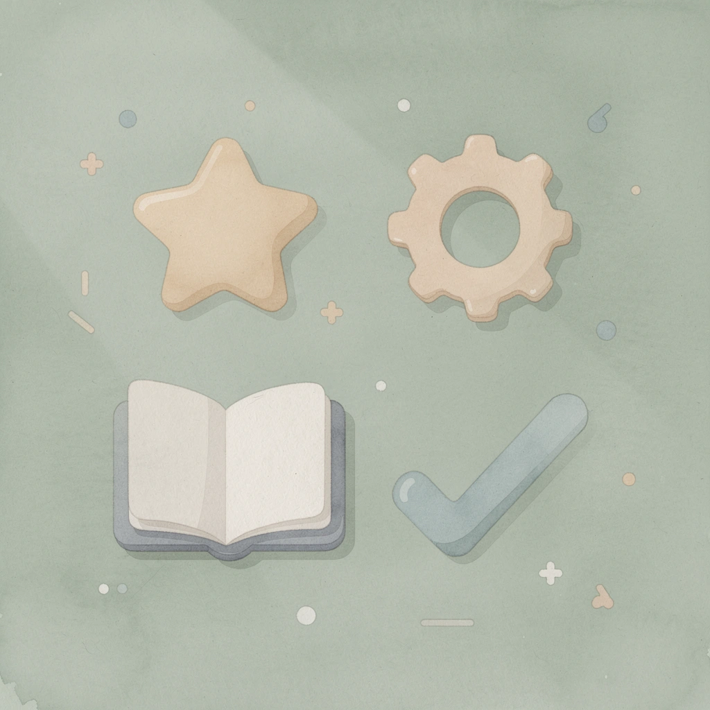 Four icons representing the connected systems needed for a prop trading firm
