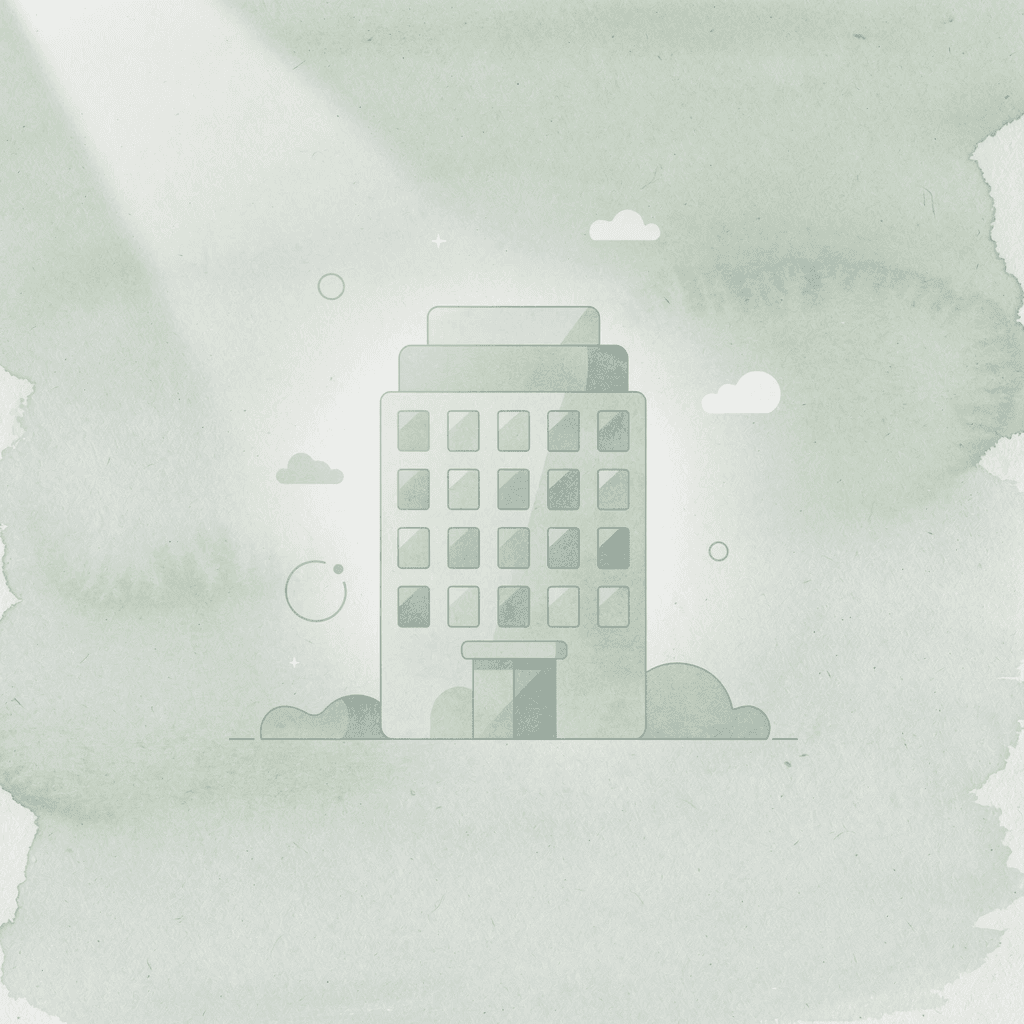 Office building icon representing a proprietary trading company