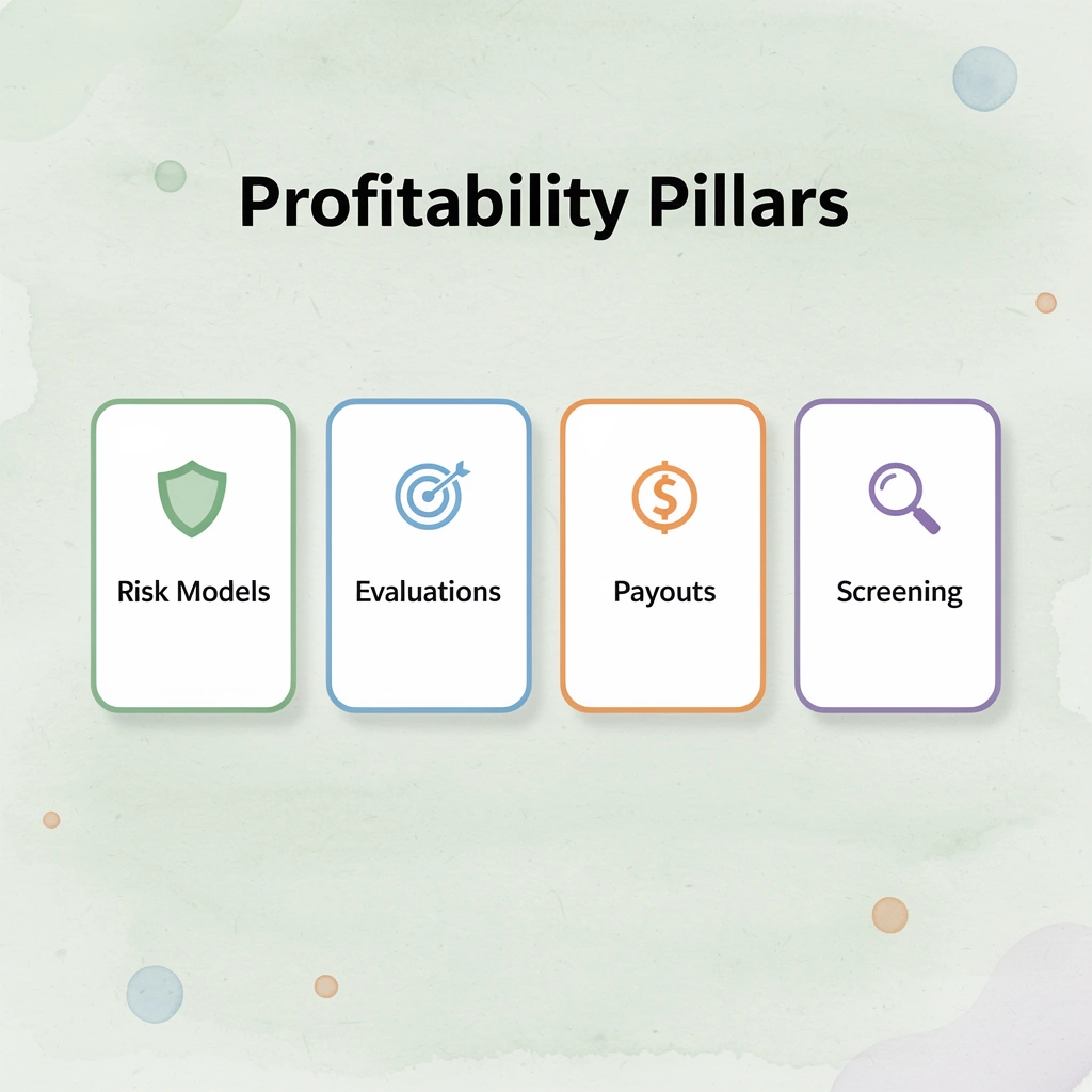Four key pillars for prop firm profitability
