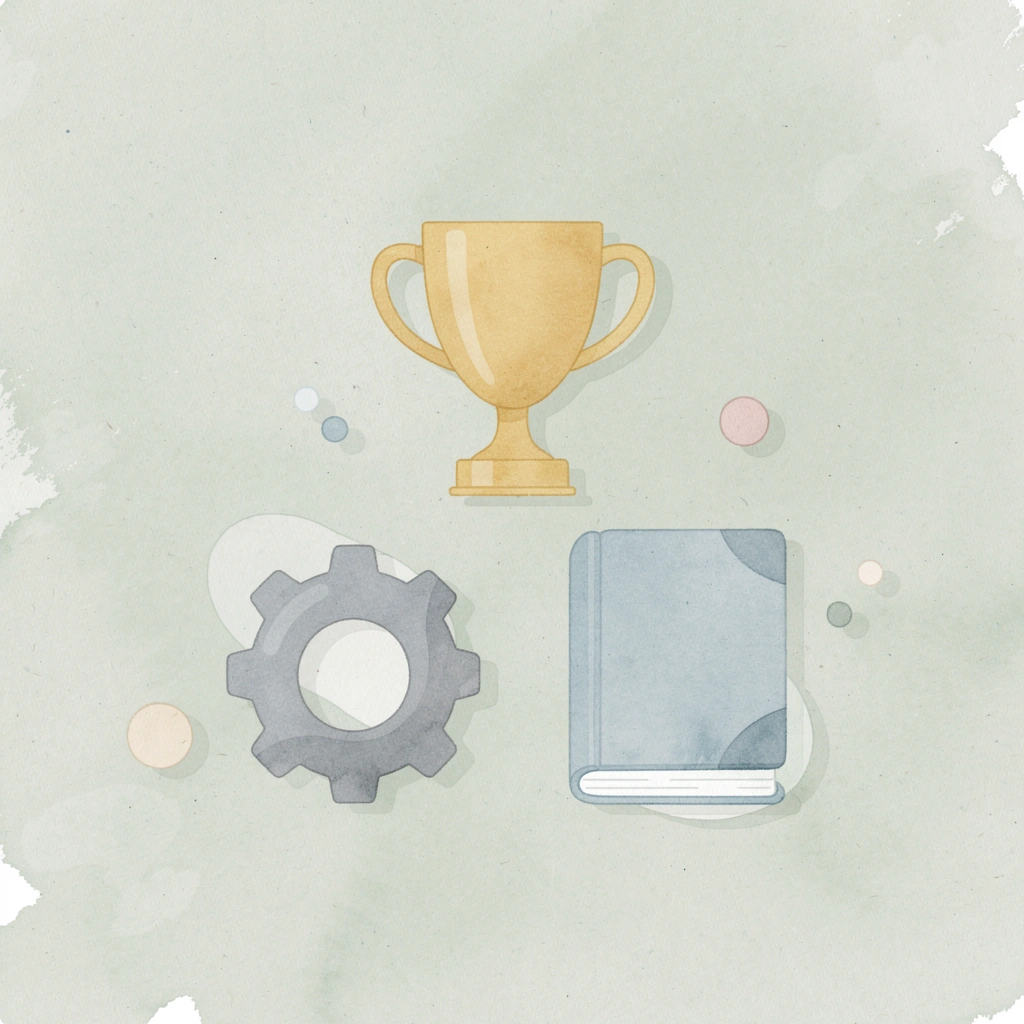 Three foundational pillars showing risk management, evaluation, and payout systems