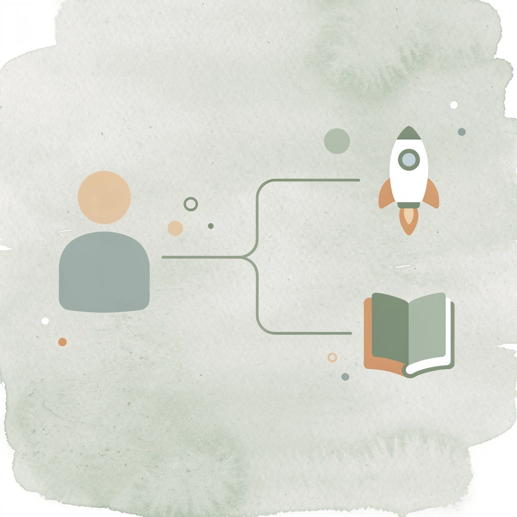 Business path splitting into two different outcomes