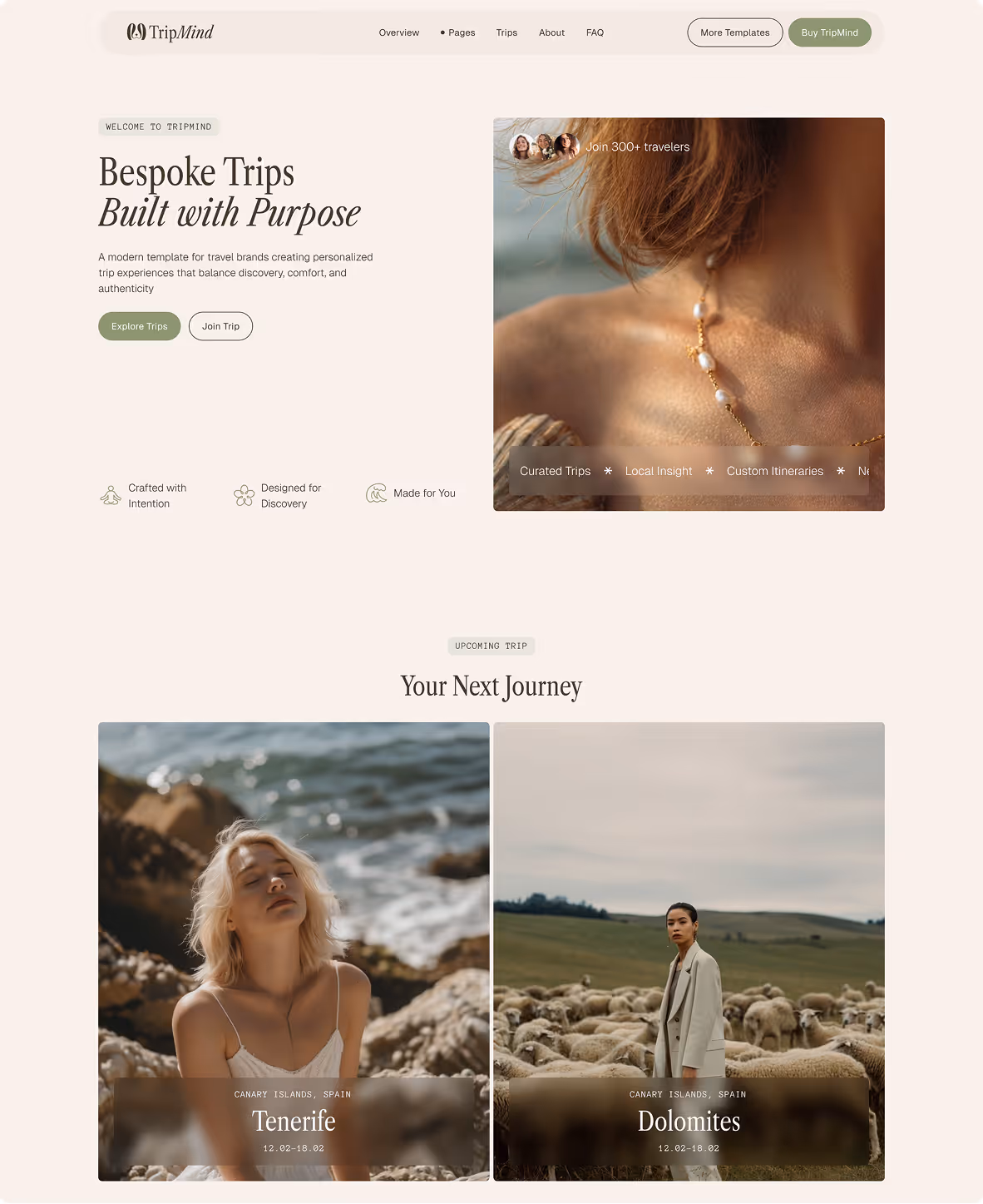 Travel studios & Custom trip Webflow Template