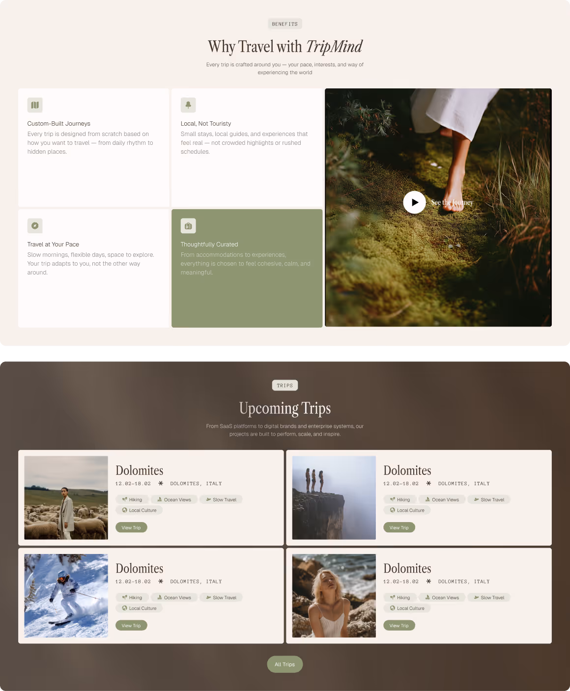 Travel studios & Custom trip Webflow Template