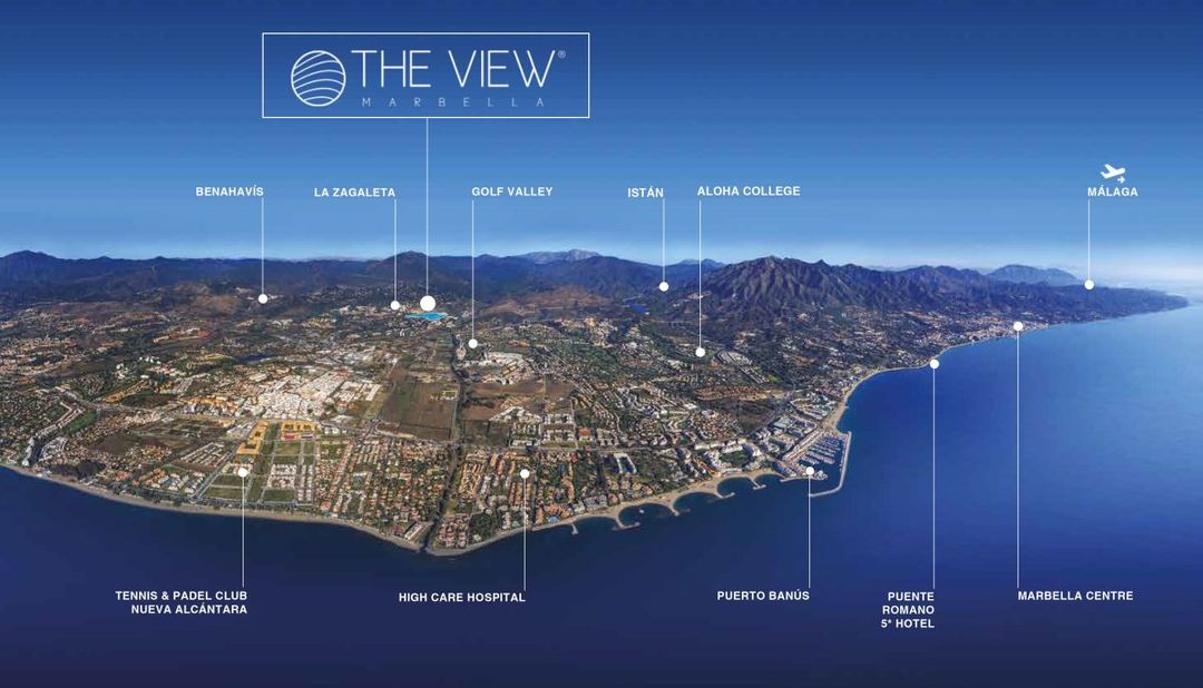 The View Marbella – mapa lokalizacji na wybrzeżu Costa del Sol