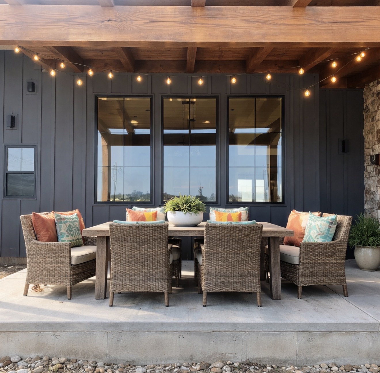 Exterior dining space