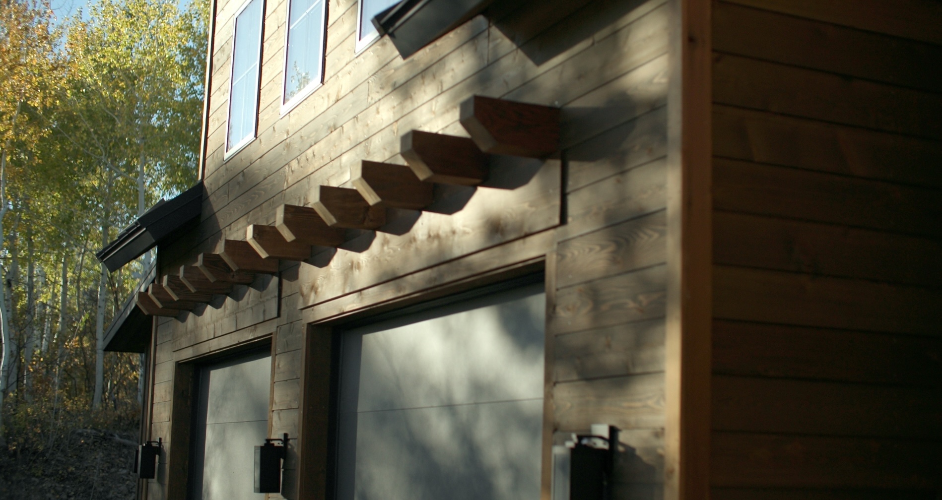 Hearthstone, garage exterior detail