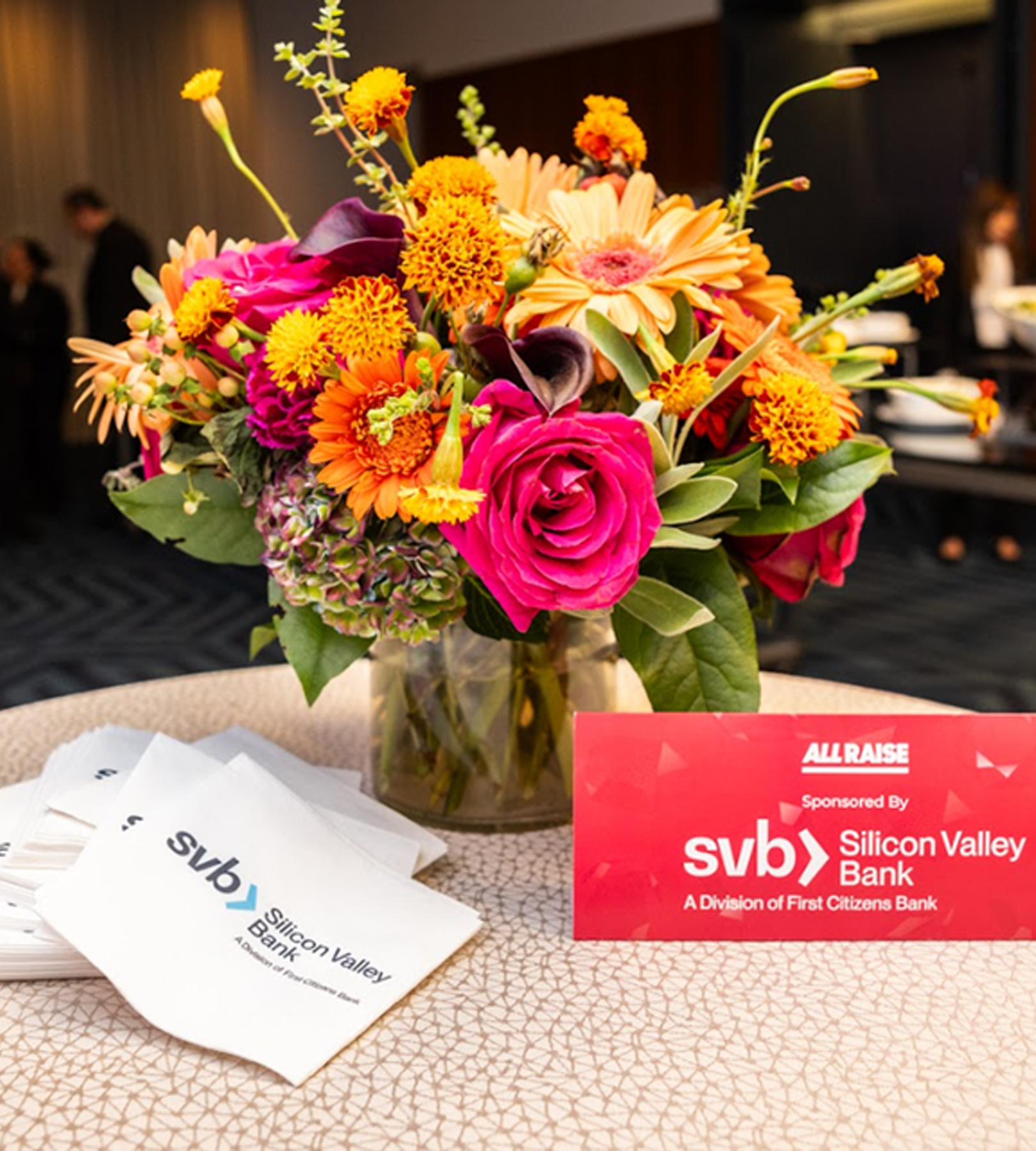 A scalable event brand design for All Raise VC Summit, creating a polished and cohesive experience across physical and digital touchpoints.