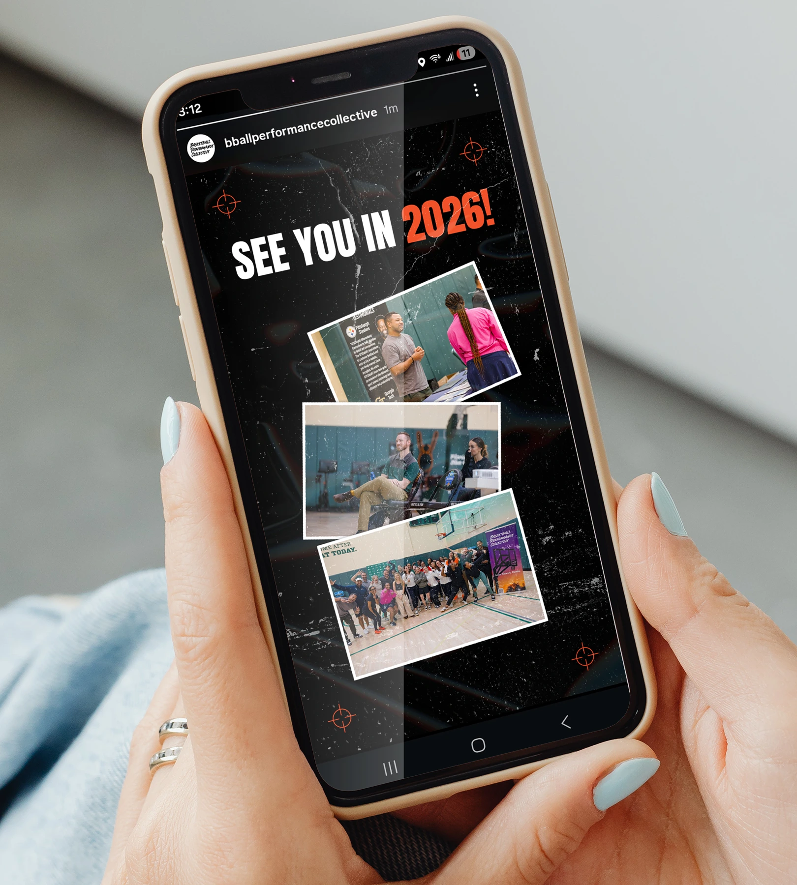 A cohesive social media strategy combining dynamic visuals and targeted content to increase engagement and convert followers into event attendees.
