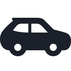 Auto Symbol in schwarzer Farbe