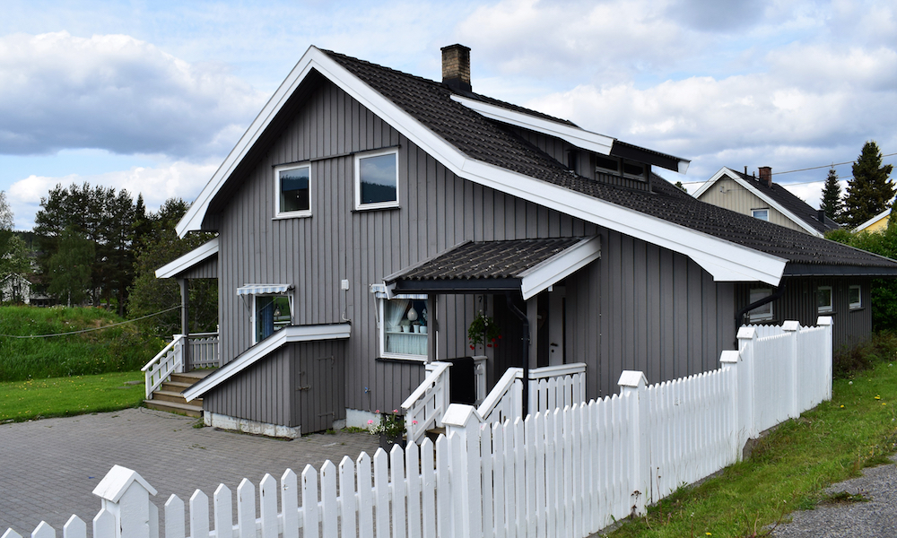 Hus med uthyrningsdel