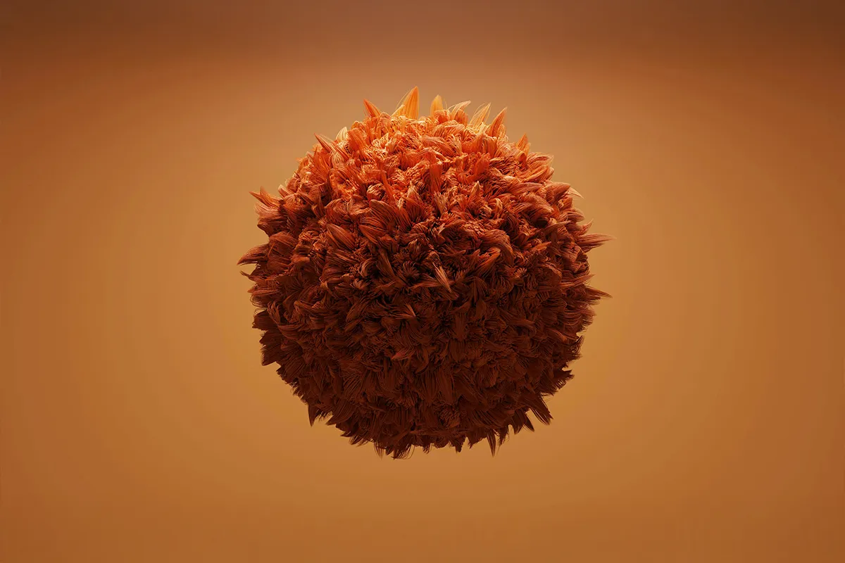 3d ball with texture.