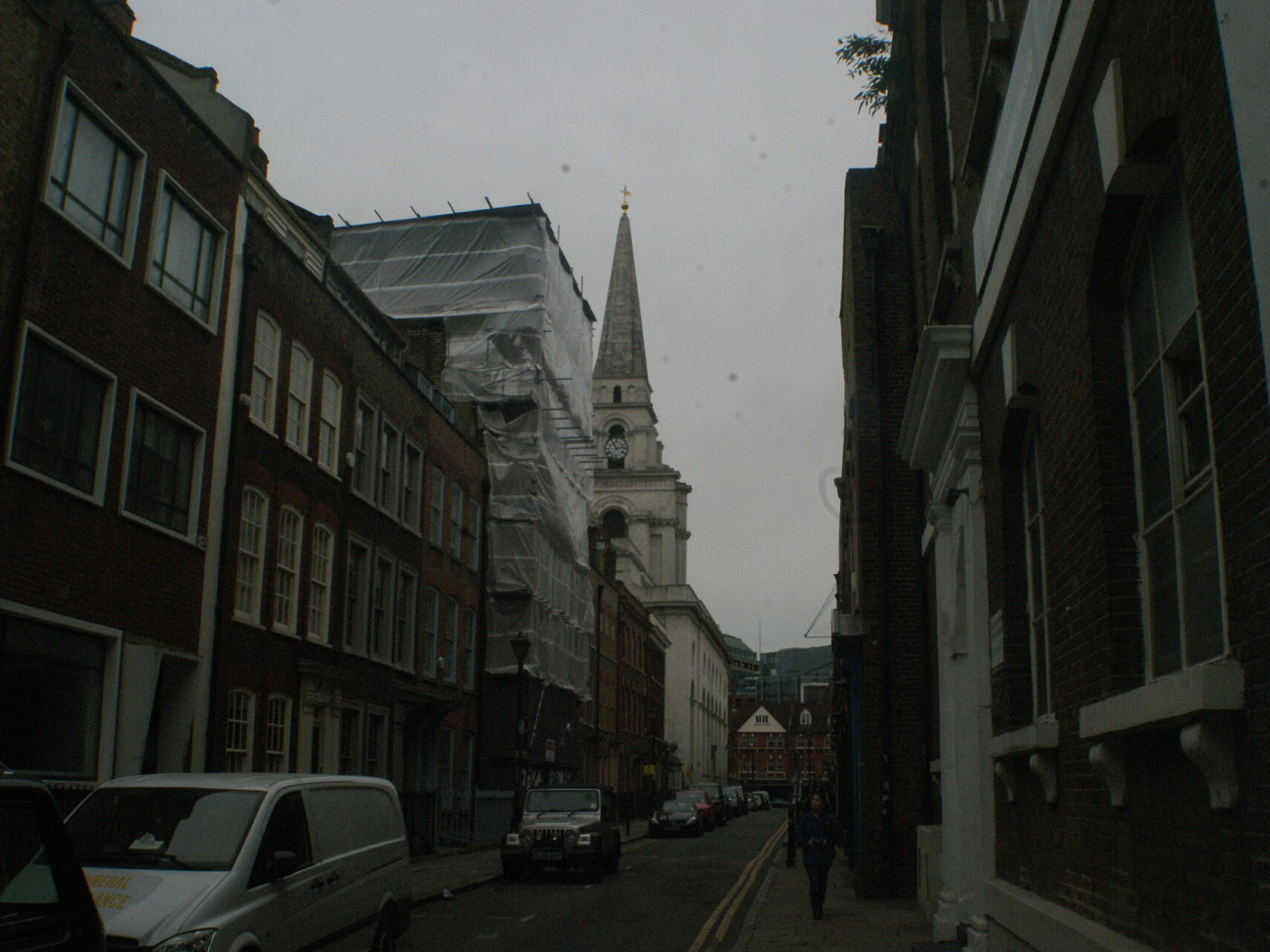 The green at Parsons Green with The White Horse