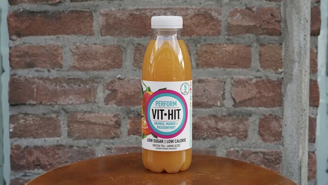 Vit Hit Orange Mango Passion Fruit 330ml — vitamin drink available at Mezzave Amsterdam
