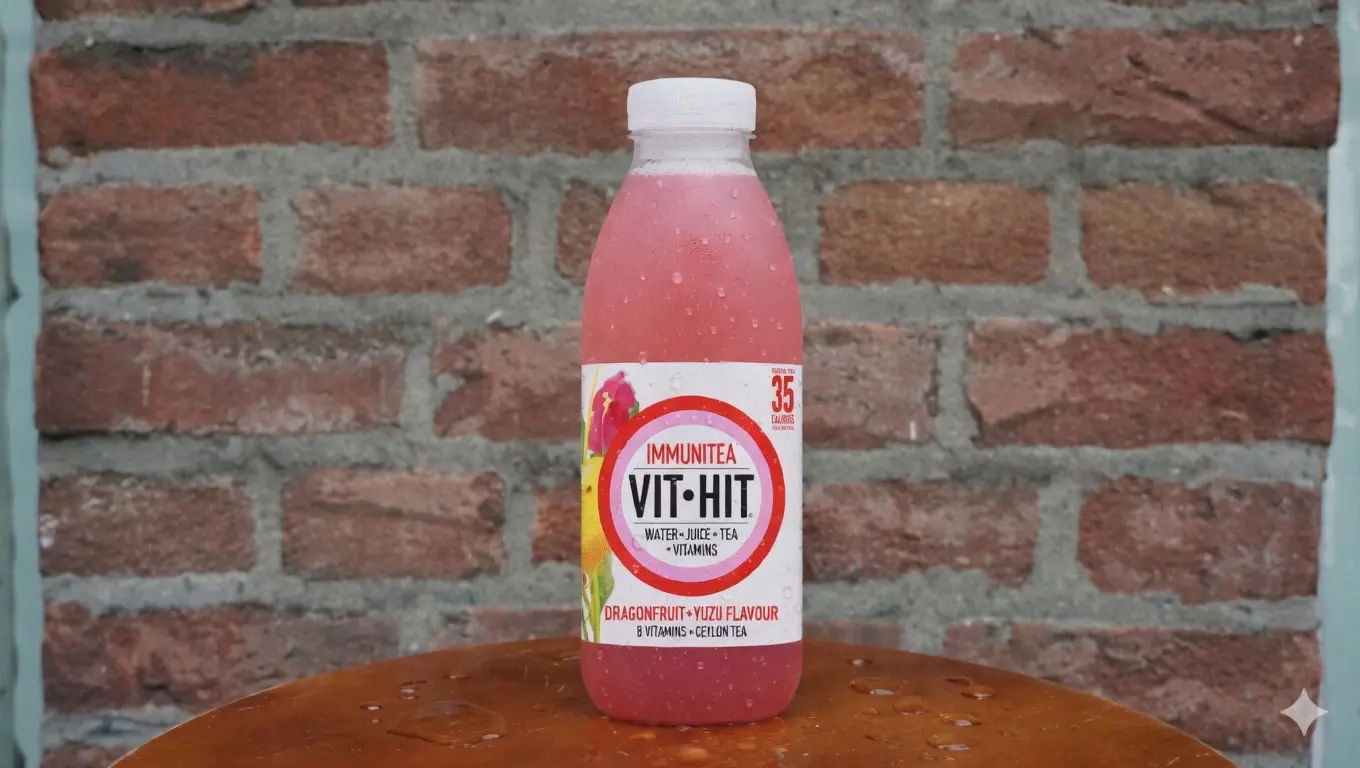 Vit Hit Dragonfruit Yuzu 330ml — vitamin drink available at Mezzave Amsterdam