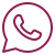 WhatsApp-logo, een spraakbel-icoon in een tekstballonvorm.