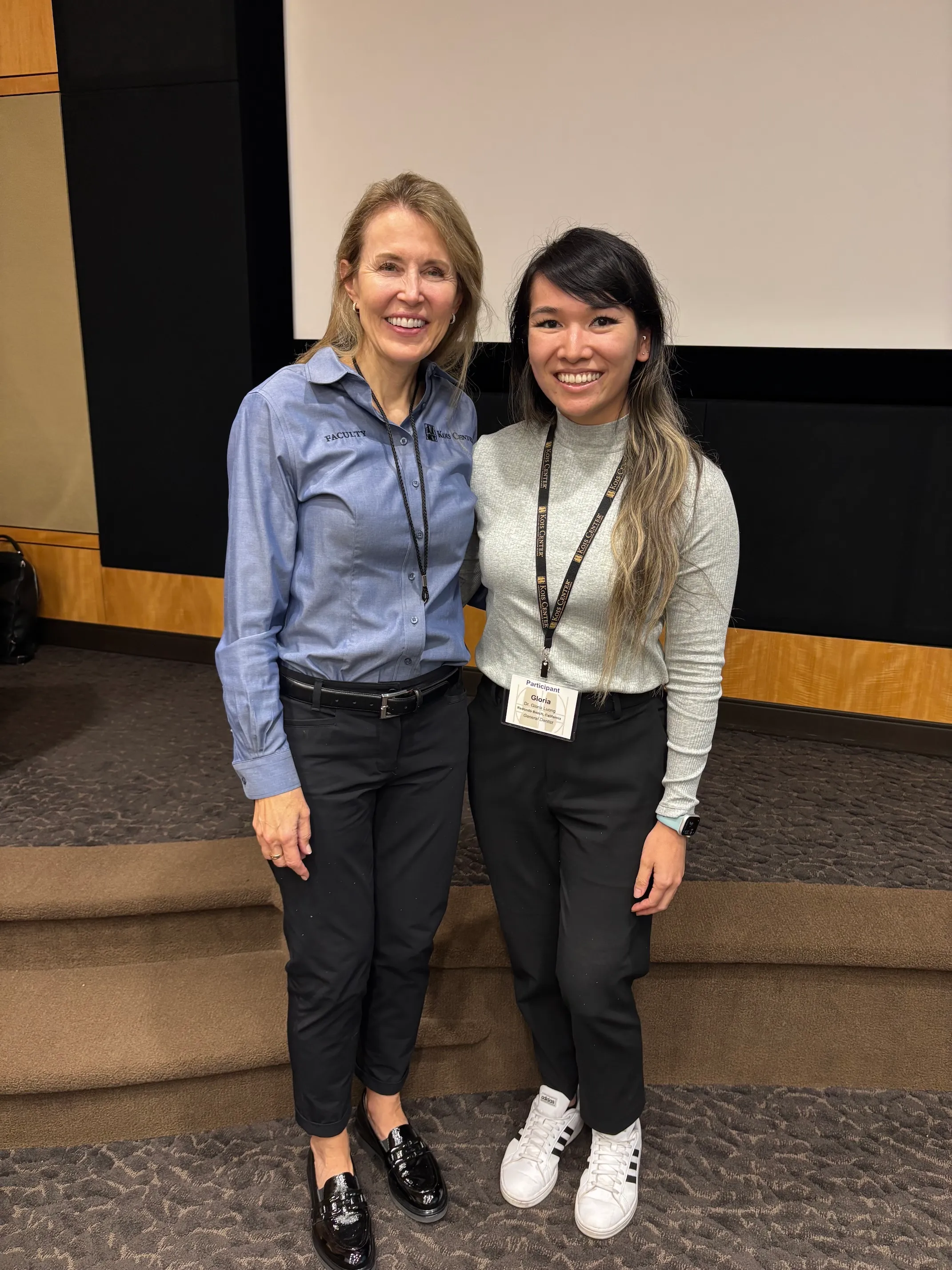 Dr. Gloria Luong attending advanced dental training