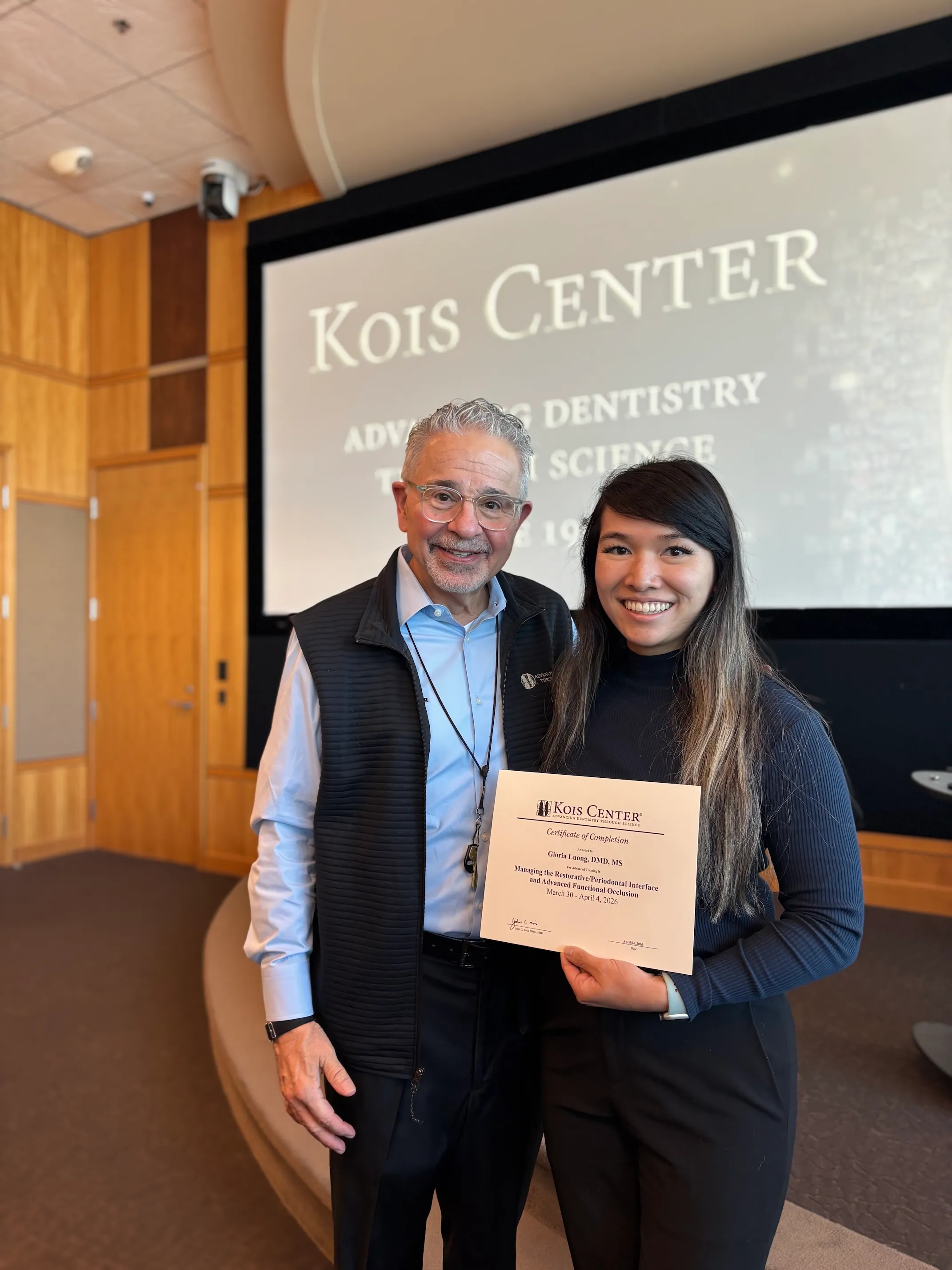 Dr. Gloria Luong with continuing education colleagues
