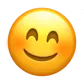 Smiling face emoji with closed eyes and a warm, content expression.