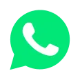 WhatsApp logo with white phone icon inside a green speech bubble.