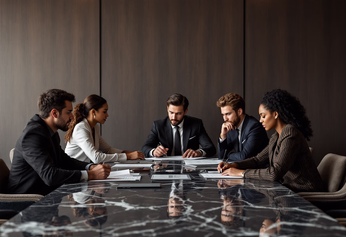 image of a brainstorming session (for a consulting firm)