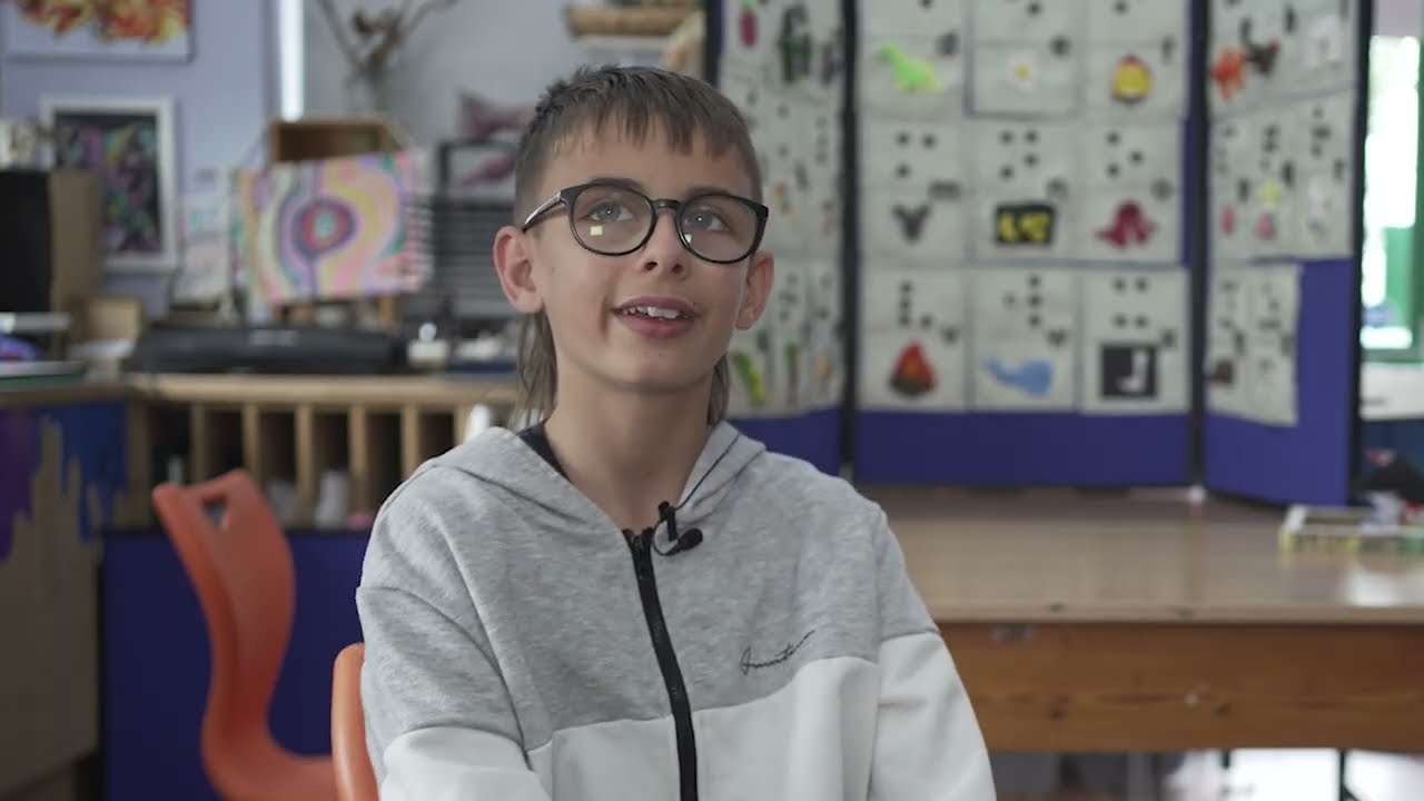 Still from the Raspberry Pi Foundation keyboard navigation success story video