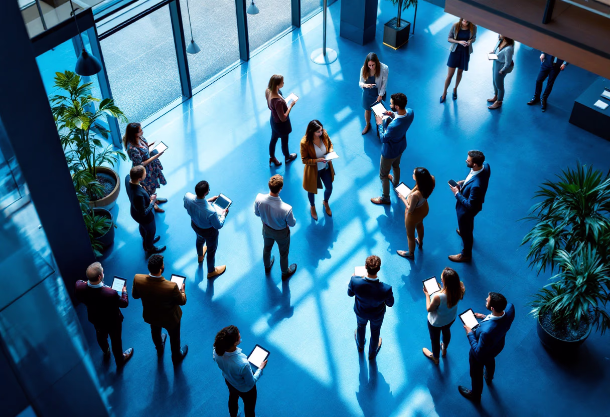 image of networking event (for a hr tech)