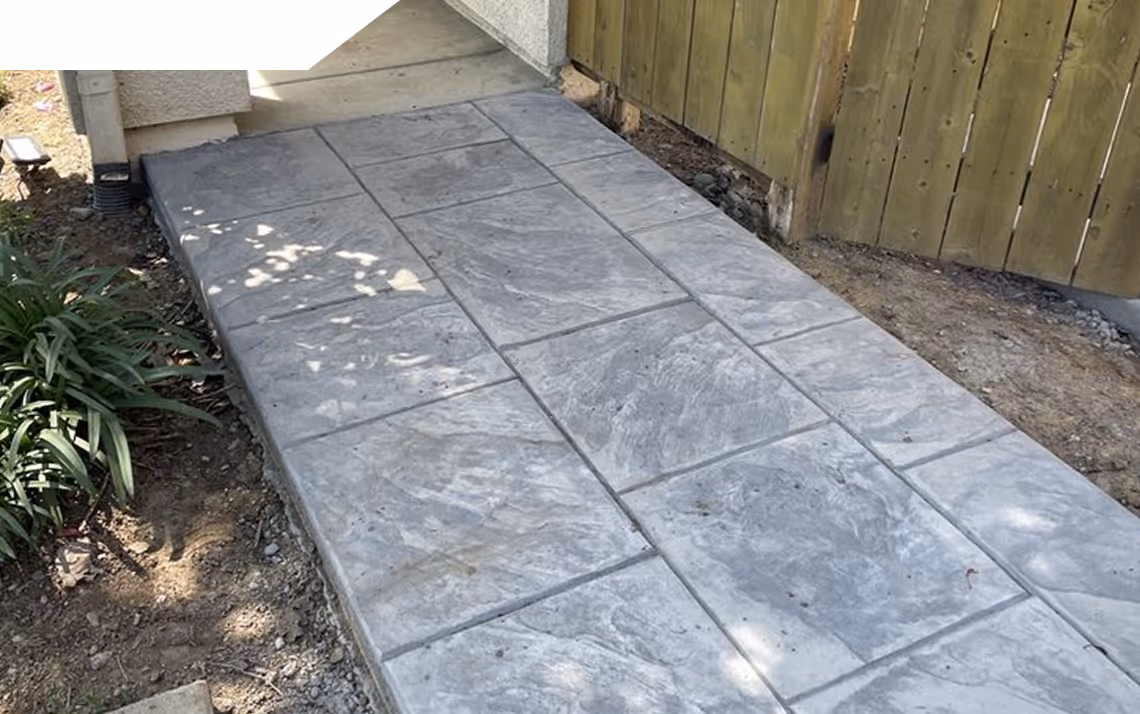 Beautiful Concrete Walkway
